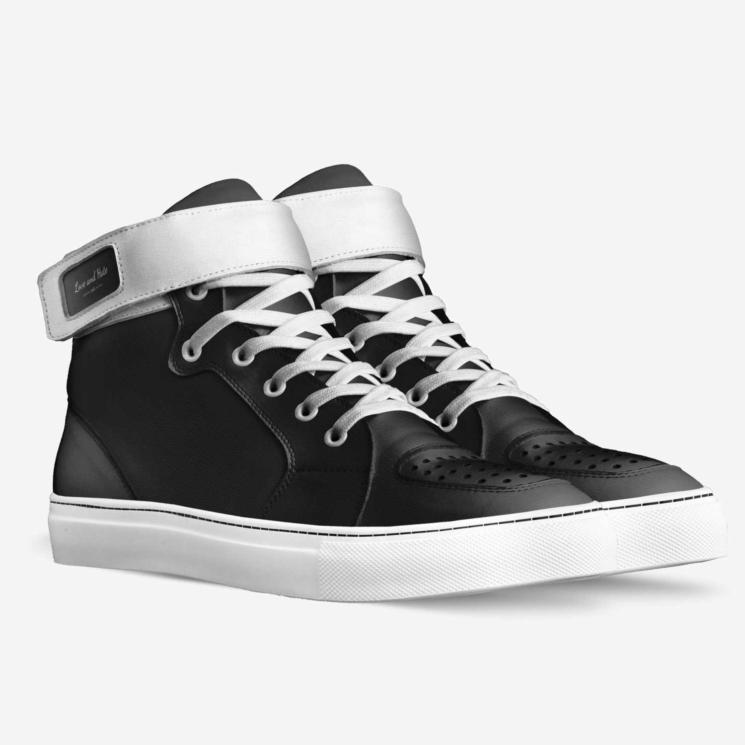 Love and Hate custom made in Italy shoes by Yinyang Phantom | Double view