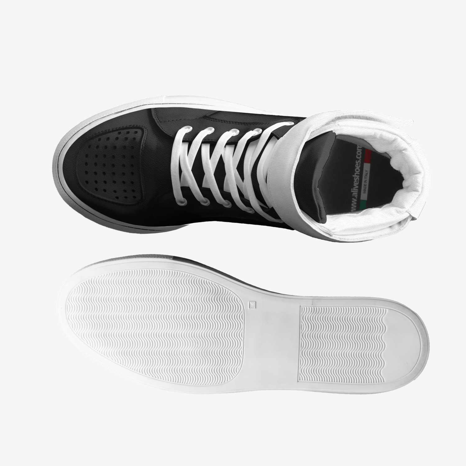 Love and Hate custom made in Italy shoes by Yinyang Phantom | Top view