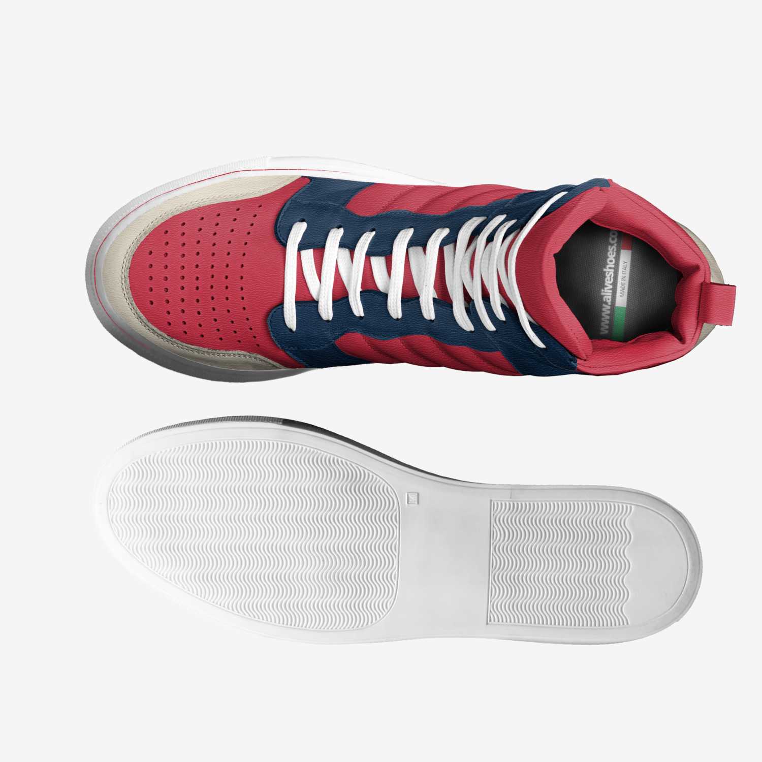 Crossover custom made in Italy shoes by Inverse Footwear | Top view