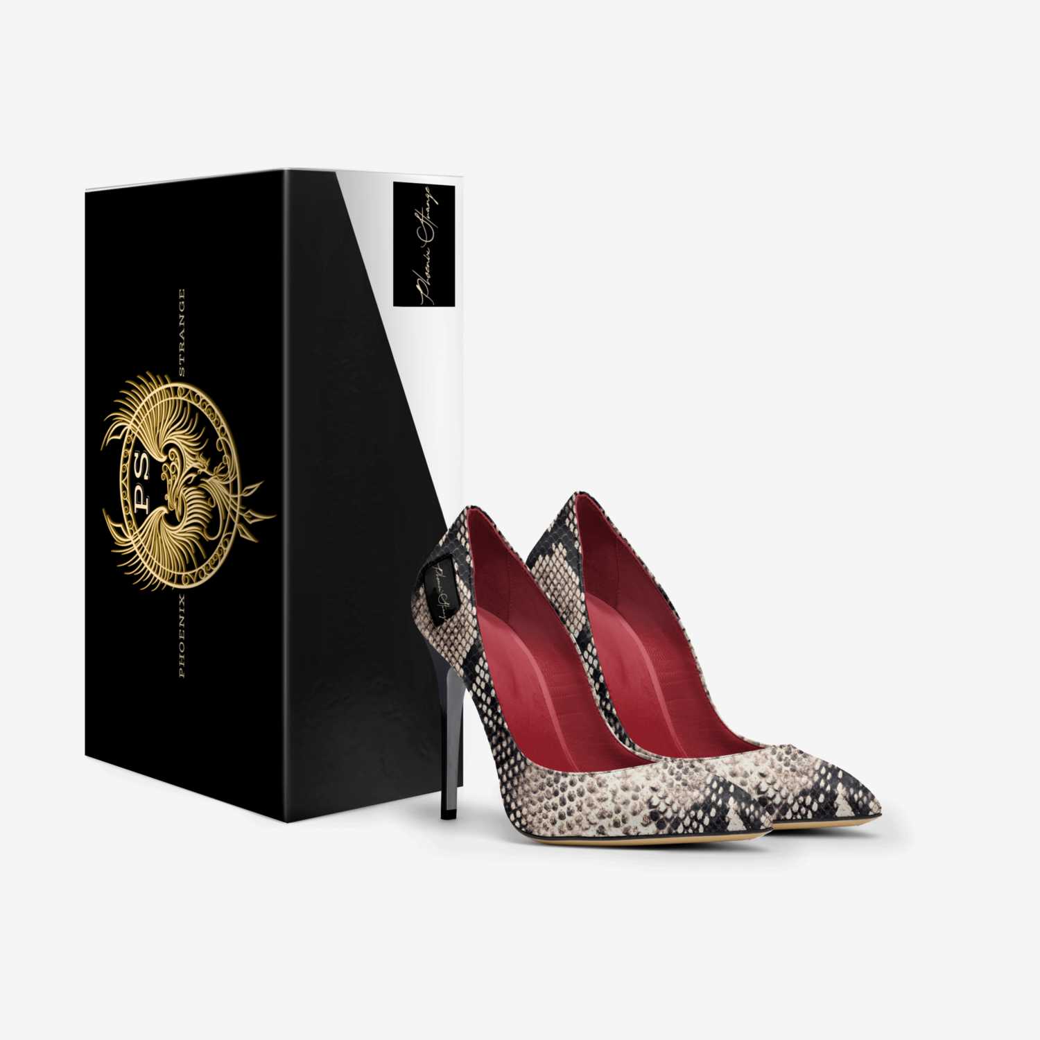 Wynona custom made in Italy shoes by Phoenix Strange | Box view