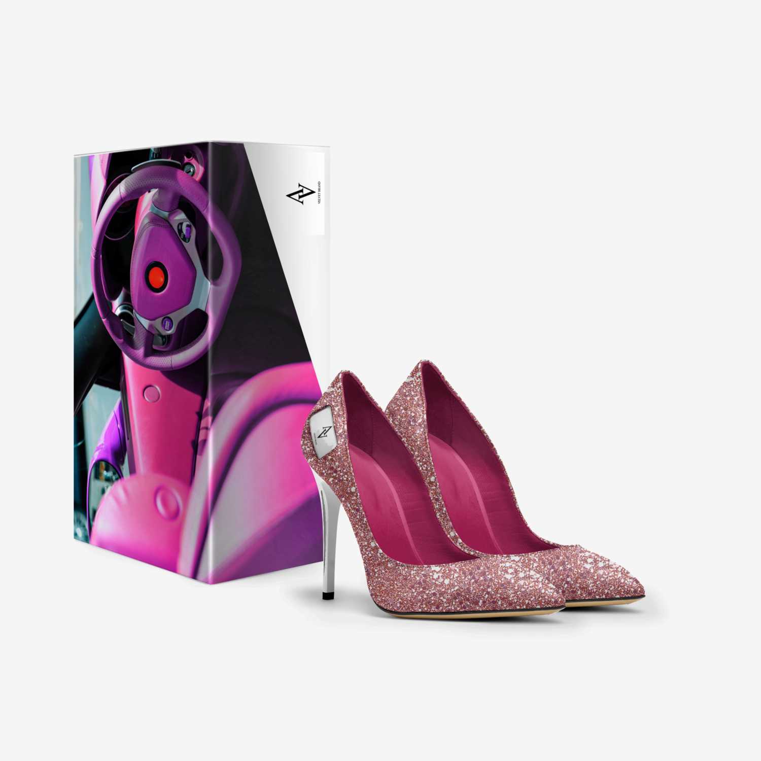 Velvet  CRUSH custom made in Italy shoes by Shantae Esannason | Box view