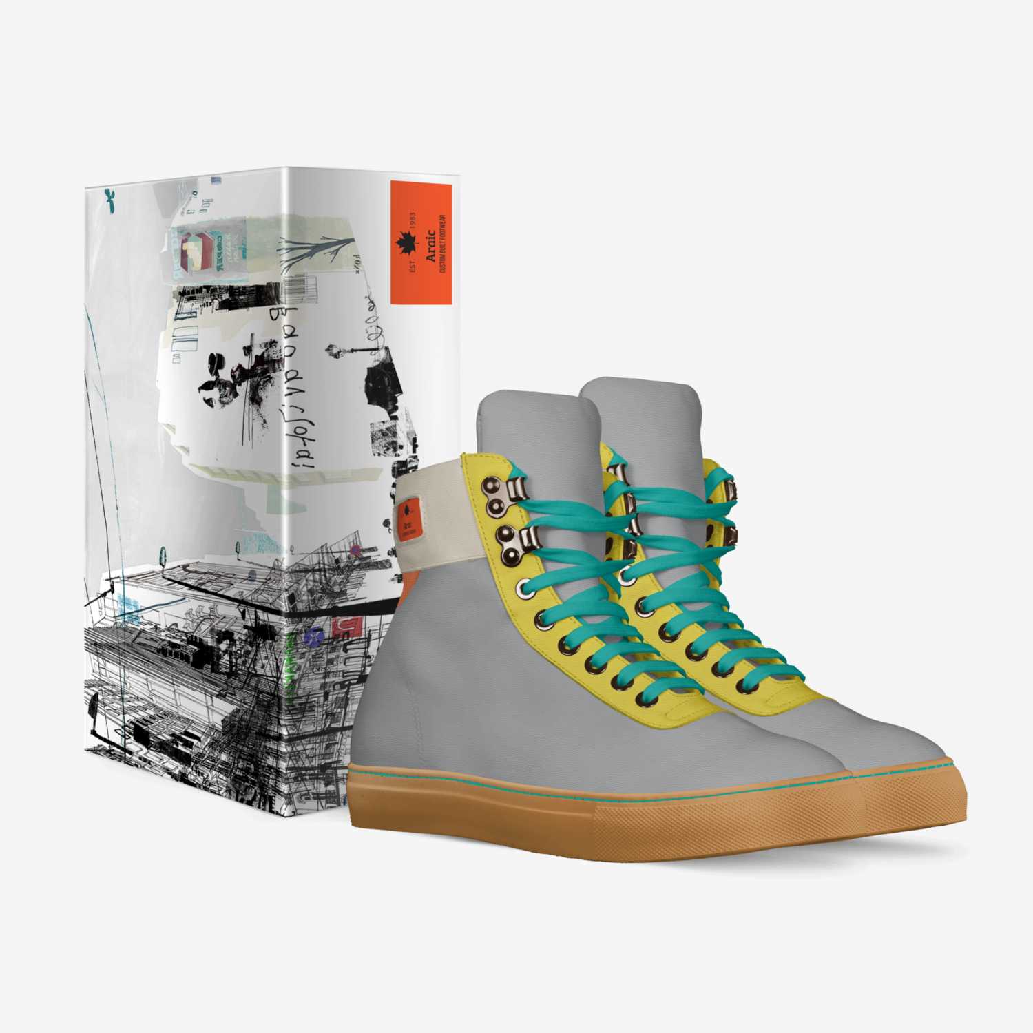 Araic  custom made in Italy shoes by Ciara Singleton | Box view