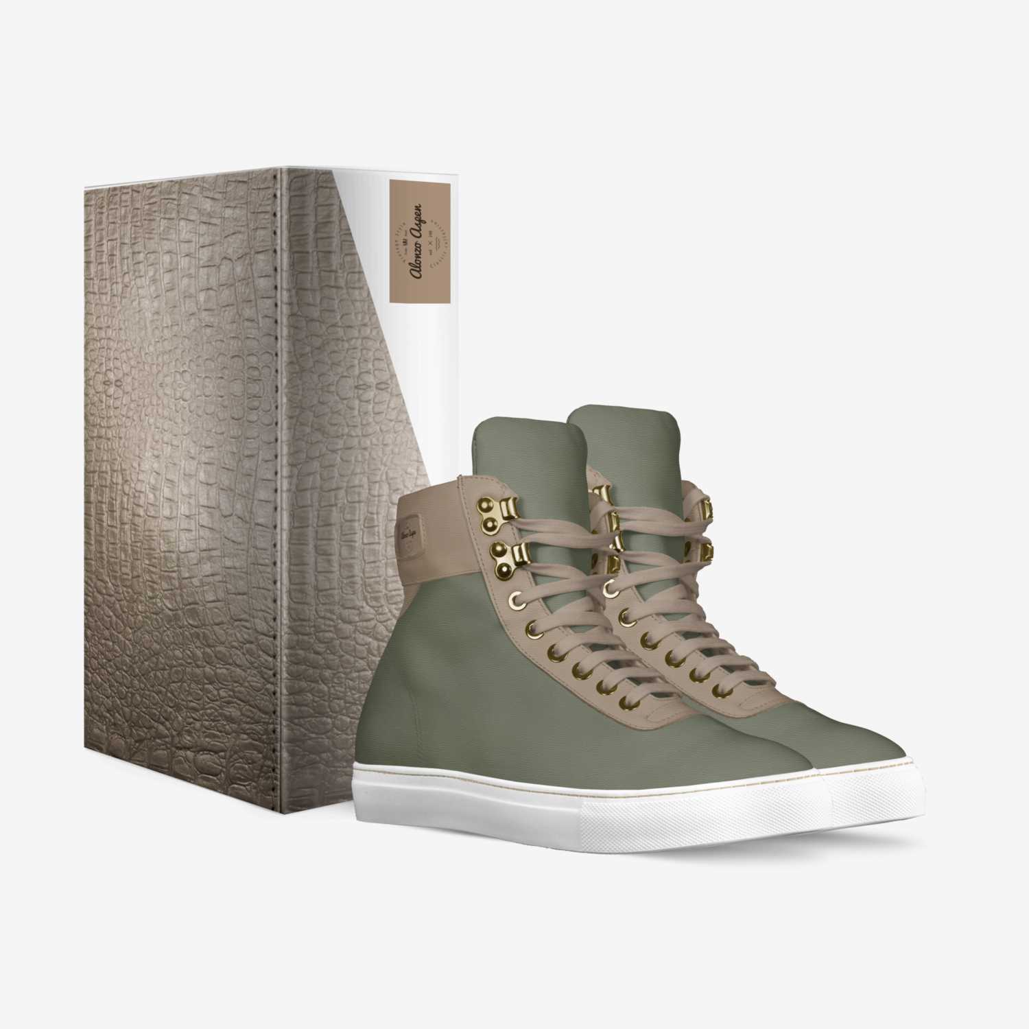 Alonzo Aspen custom made in Italy shoes by John Curtis | Box view