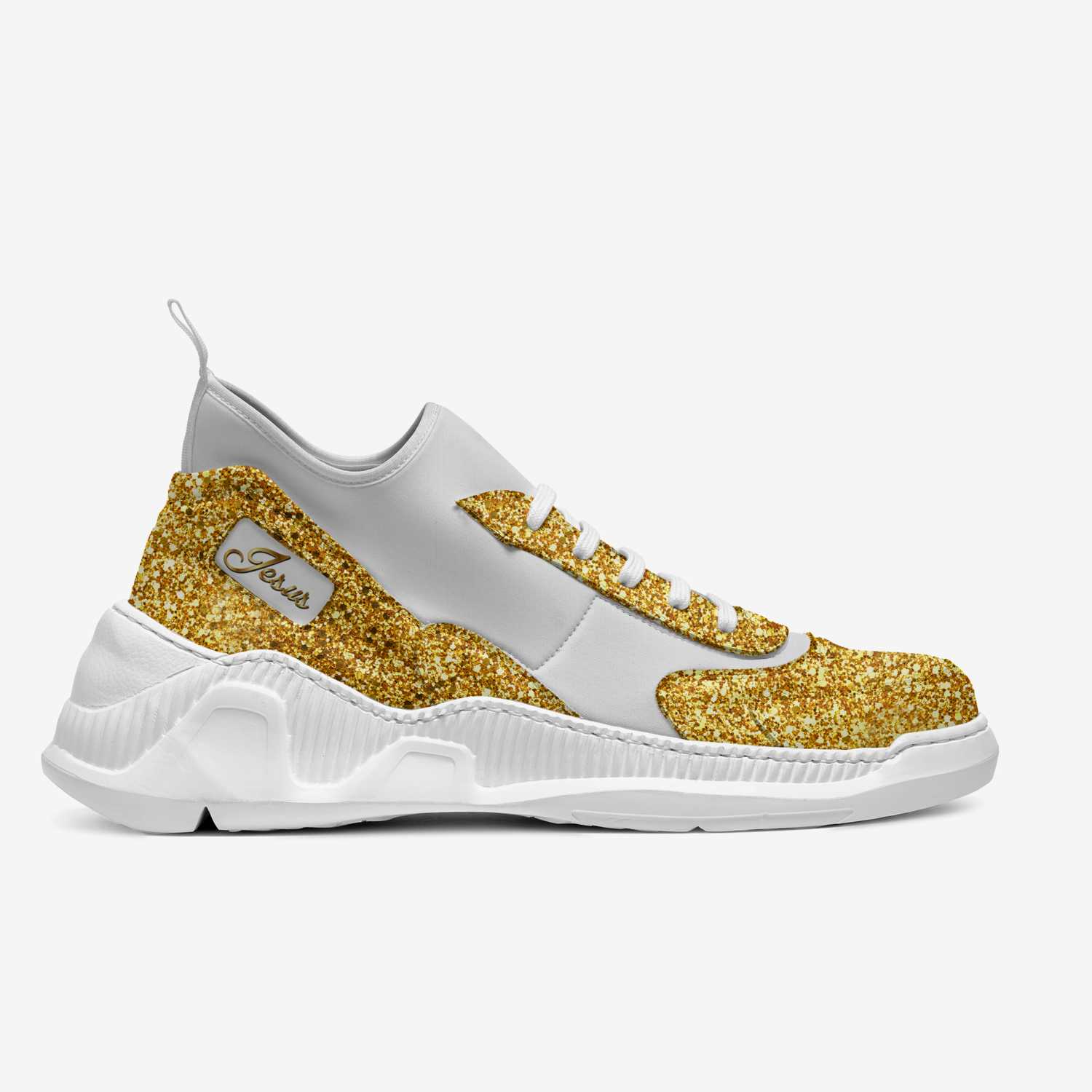 Jesus custom made in Italy shoes by Yeshua Alexander | Side view