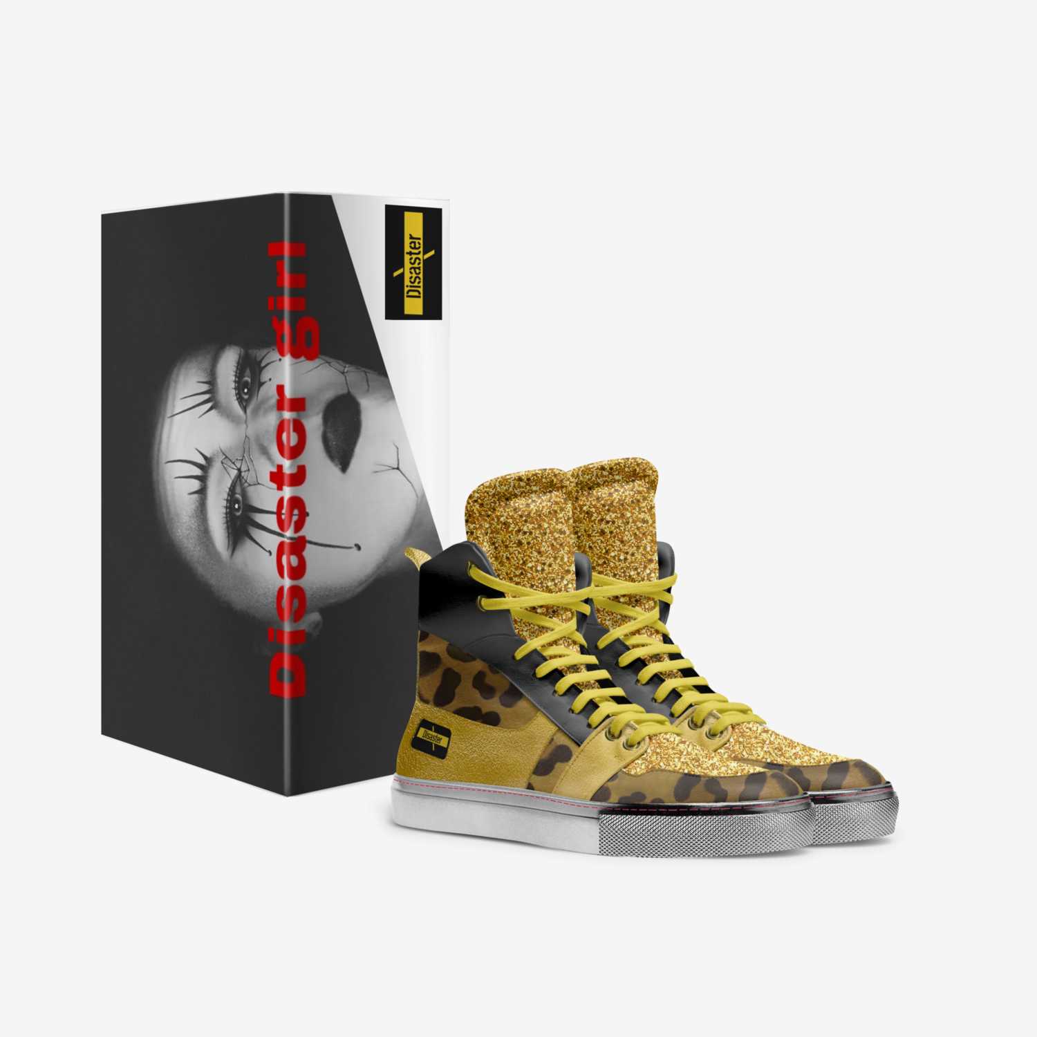 Disaster girl custom made in Italy shoes by Nicole Philbrook | Box view