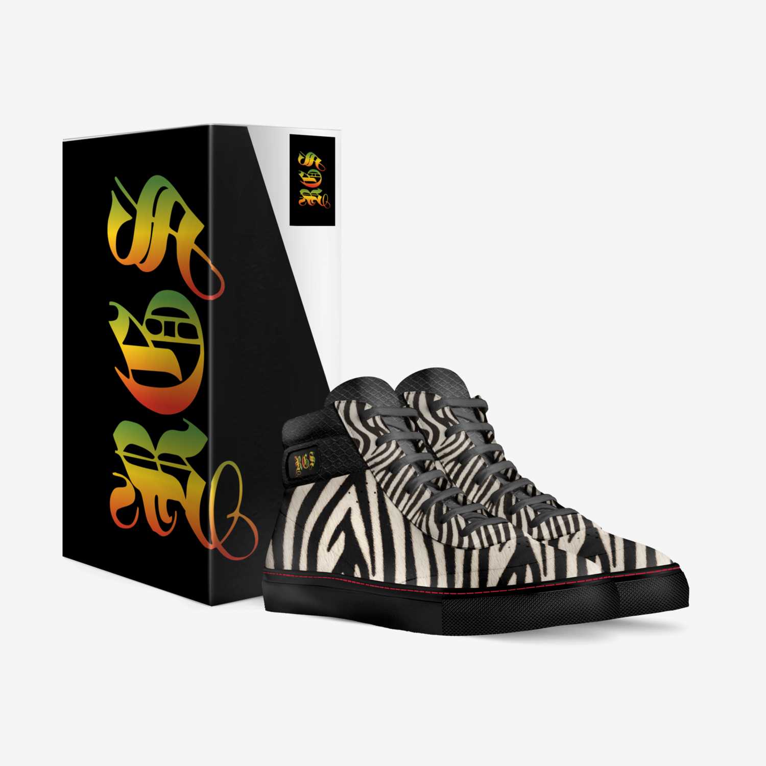 Rasta Street custom made in Italy shoes by Rasta Gear Shop | Box view