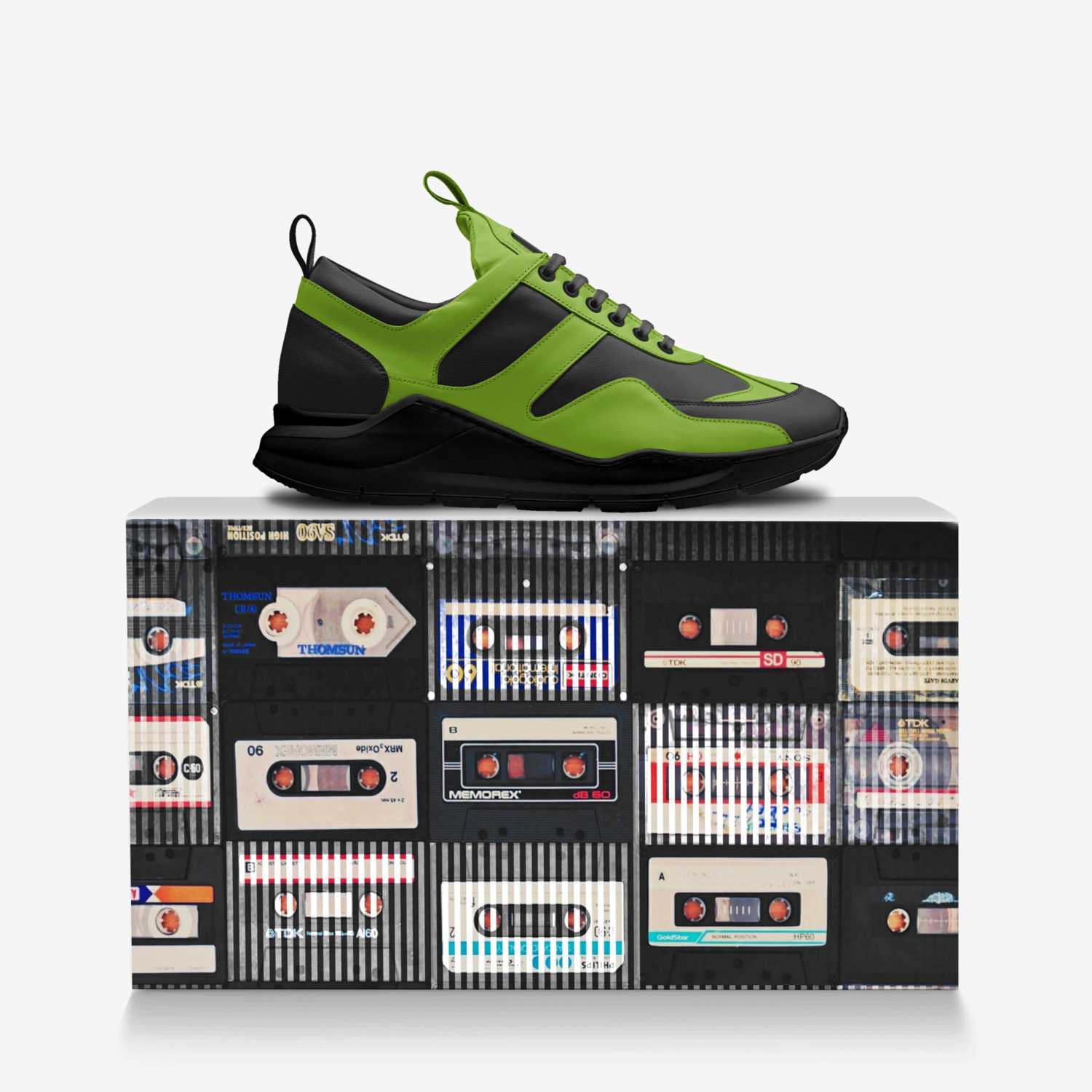 YES BRAND custom made in Italy shoes by Kenneth Lakes | Over box view
