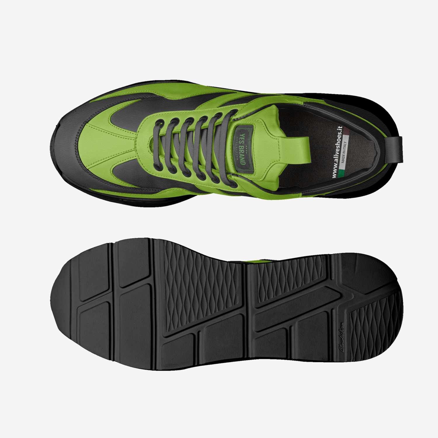 YES BRAND custom made in Italy shoes by Kenneth Lakes | Top view