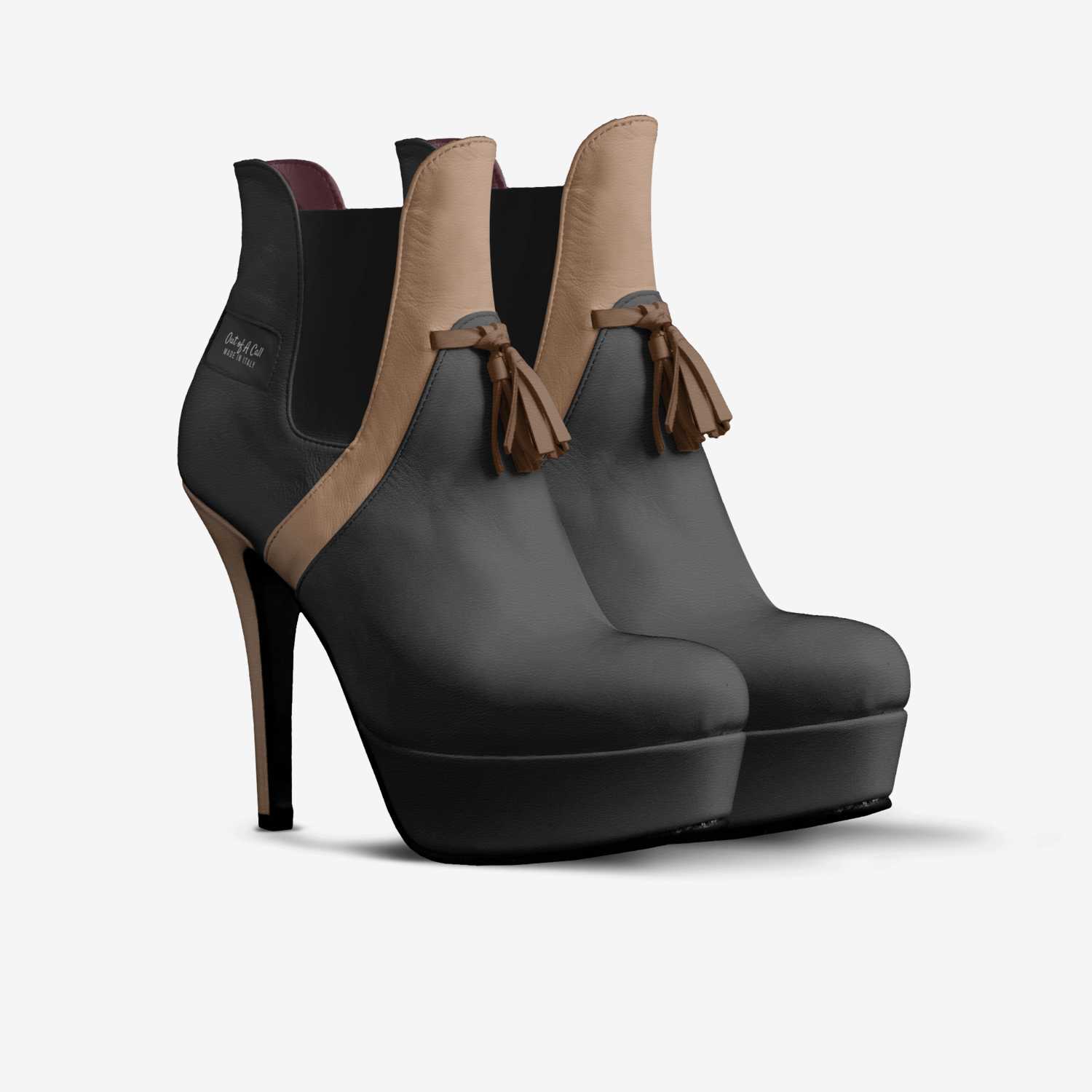 Out of A Call custom made in Italy shoes by Ingrid Lowe | Double view