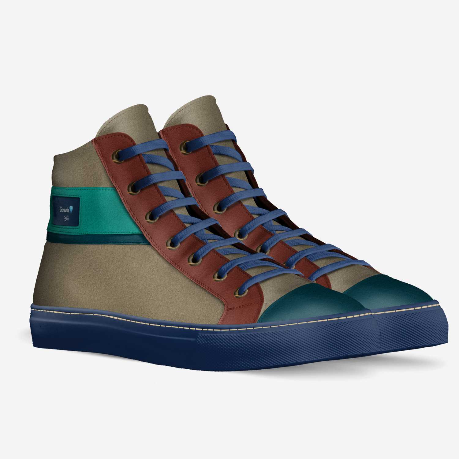 Garnetts◇ custom made in Italy shoes by Aquayemi-claude G. Akinsanya | Double view
