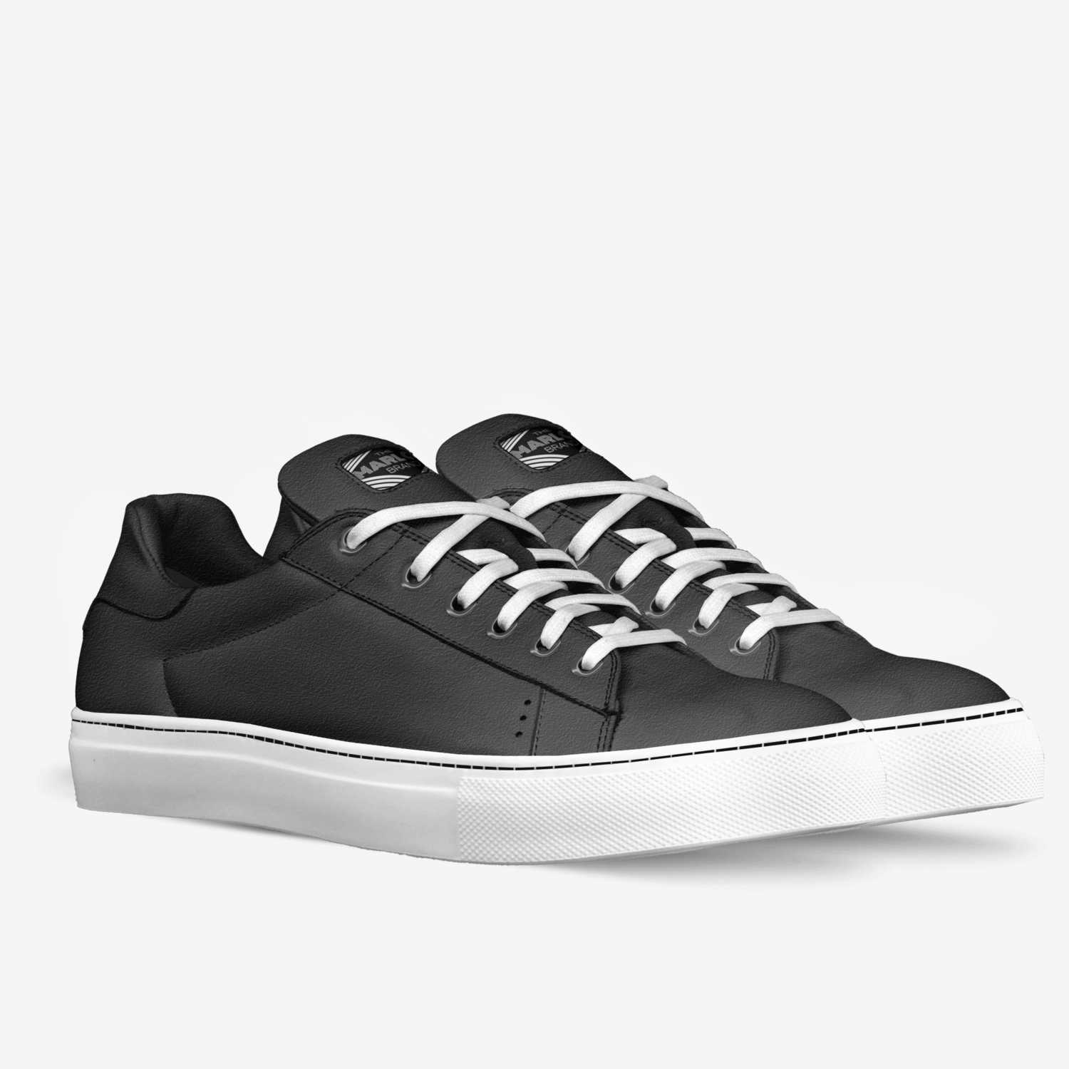 Maple Lane (Black) custom made in Italy shoes by The Marlow Brand | Double view