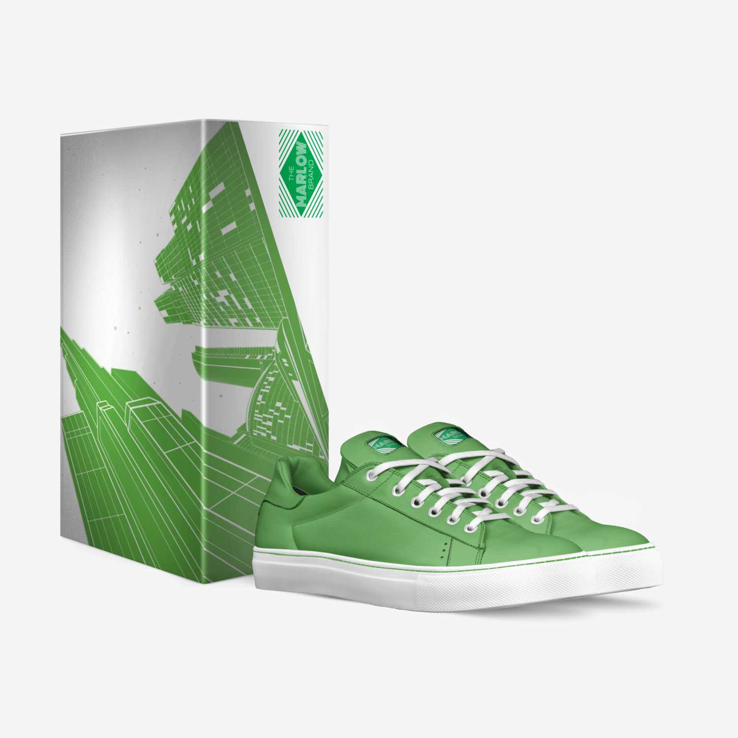Maple Lane (Green) custom made in Italy shoes by The Marlow Brand | Box view