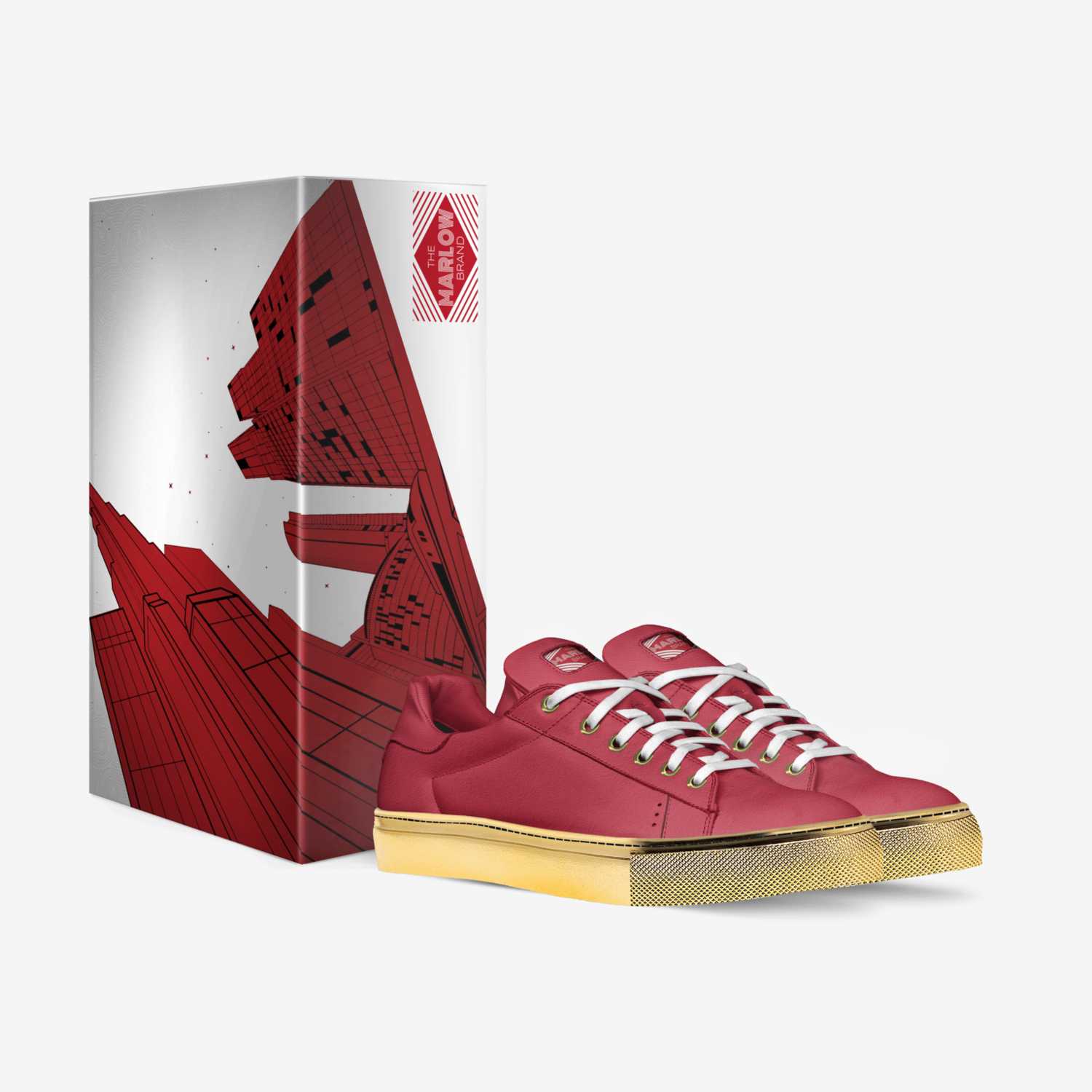 Maple Lane (Red) custom made in Italy shoes by The Marlow Brand | Box view