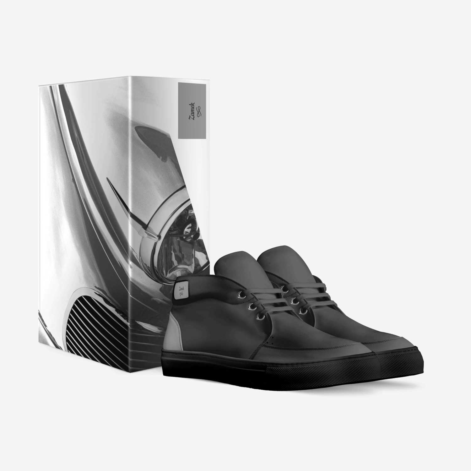 Zamek custom made in Italy shoes by Kisha Flemmings | Box view