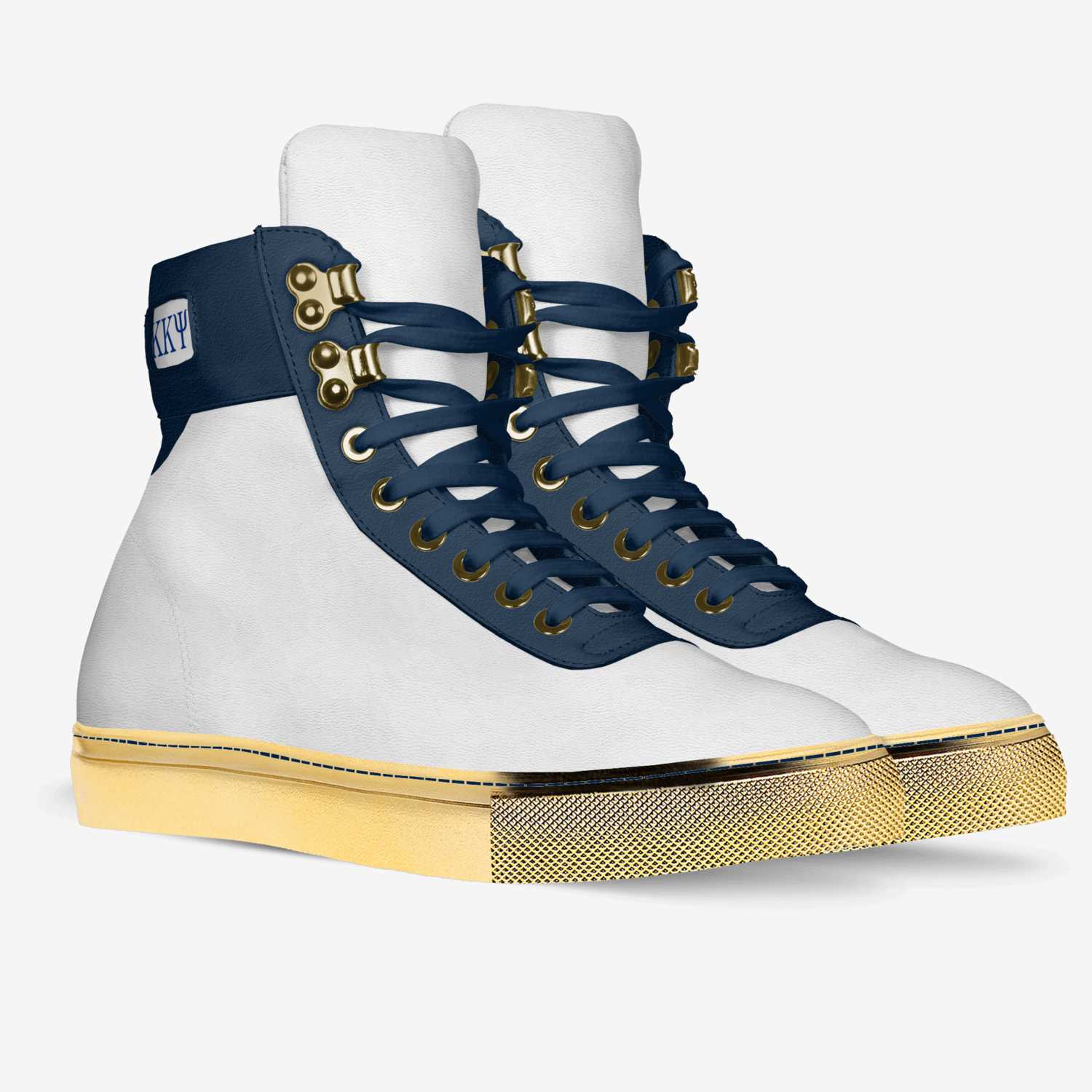 Boh - Gold custom made in Italy shoes by Benjamin Nelson | Double view