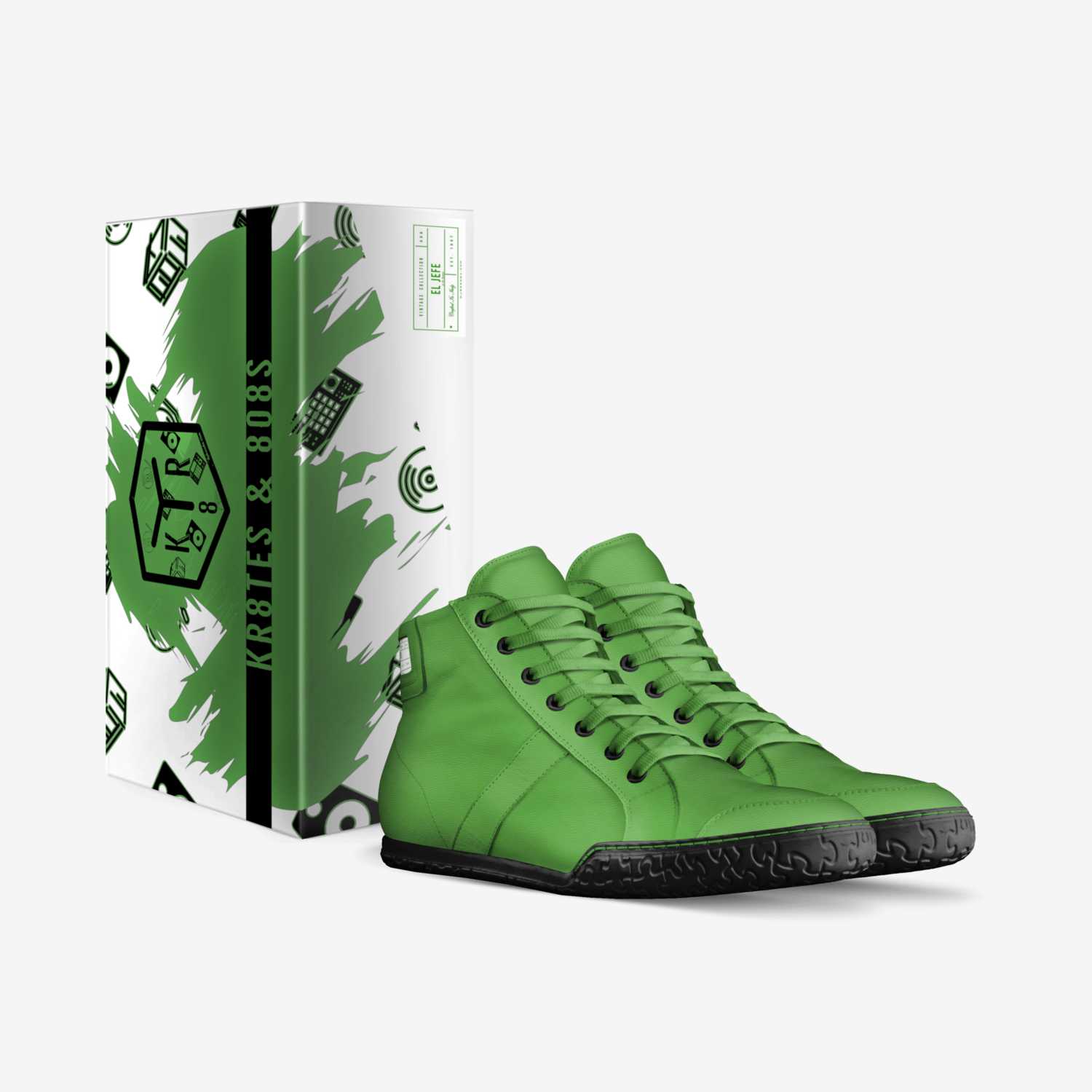 El Jefe Verde custom made in Italy shoes by Dj Skooda | Box view