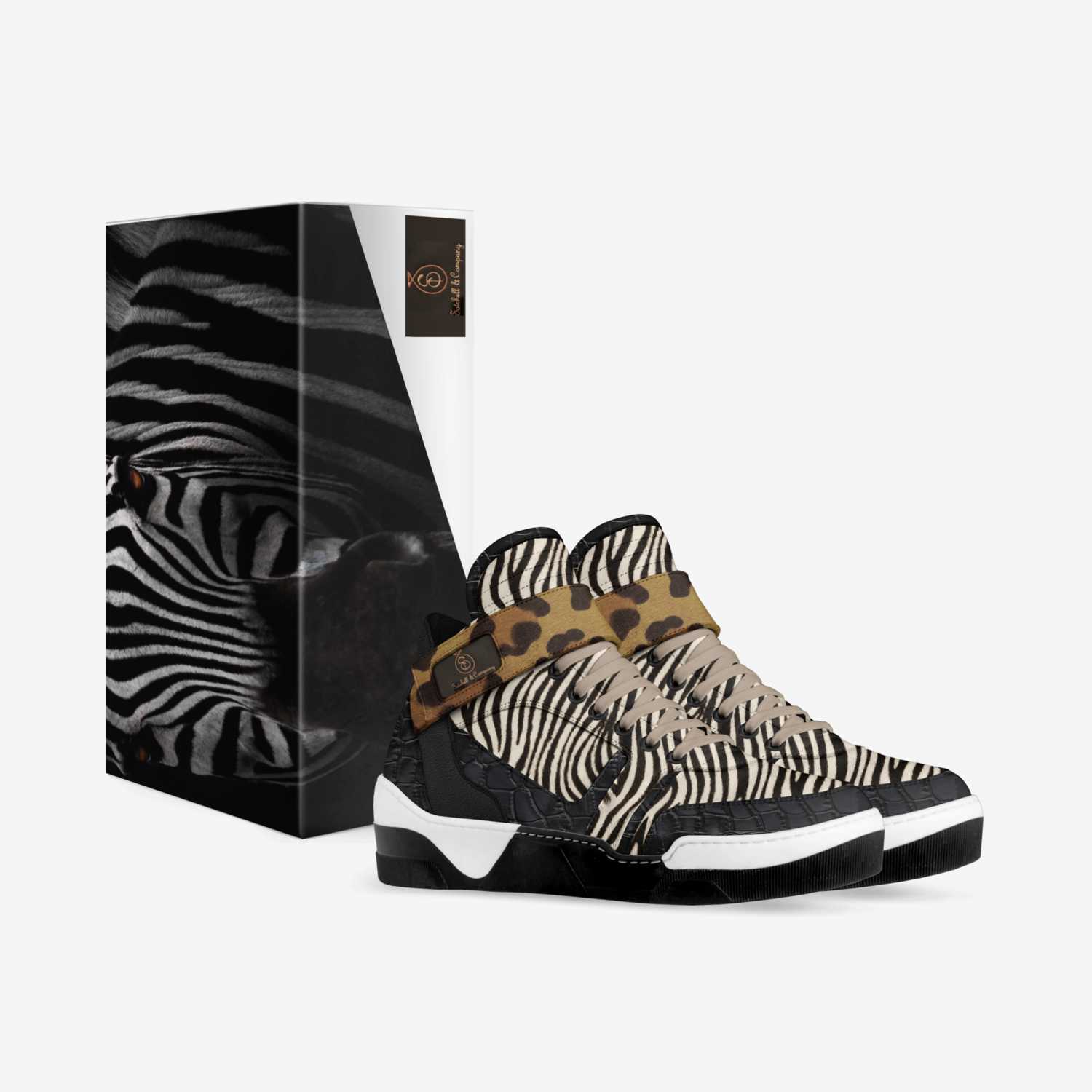 S&C 420 Blk Zebra custom made in Italy shoes by Quincy Satchell | Box view