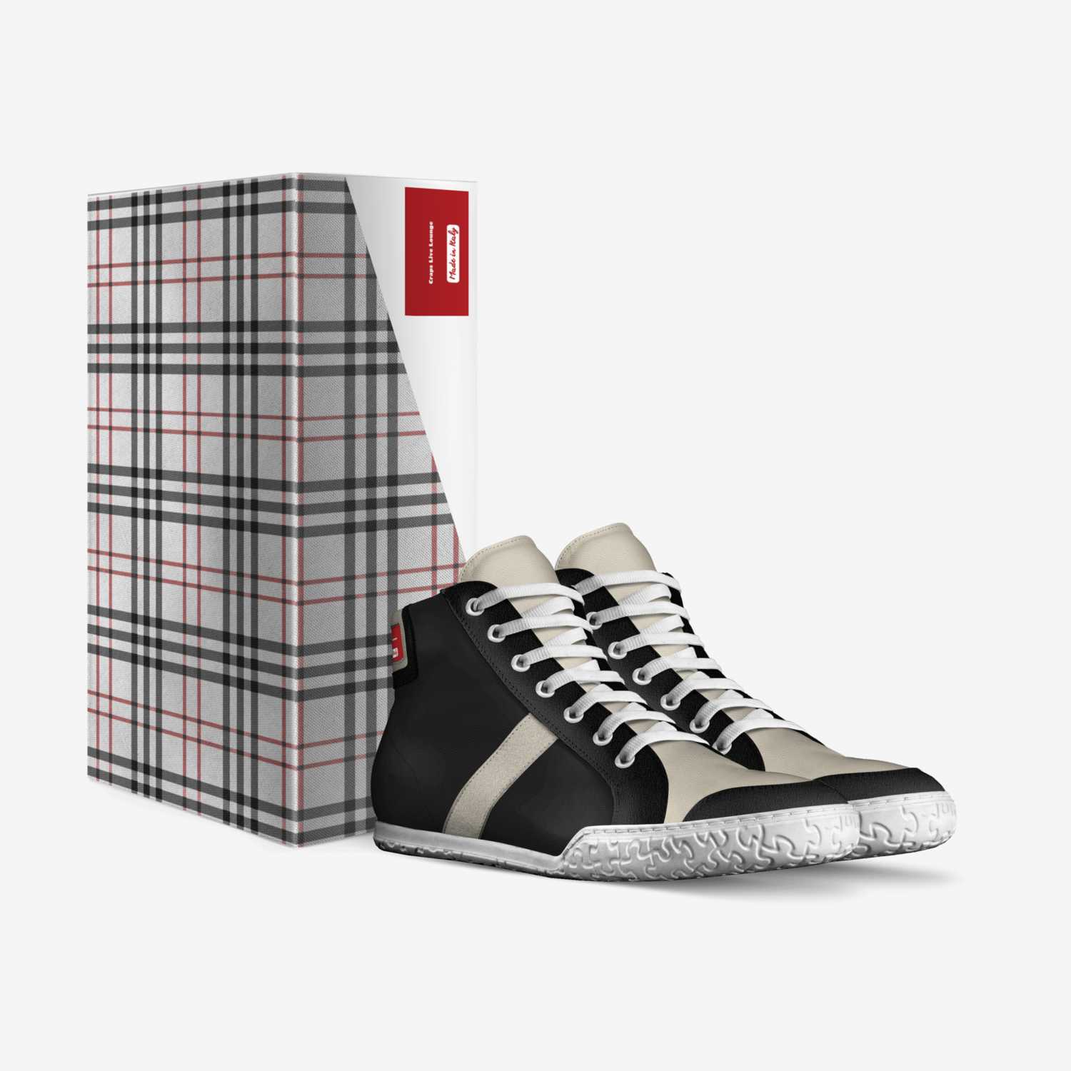 Craps Live Lounge custom made in Italy shoes by Sterling Henderson | Box view