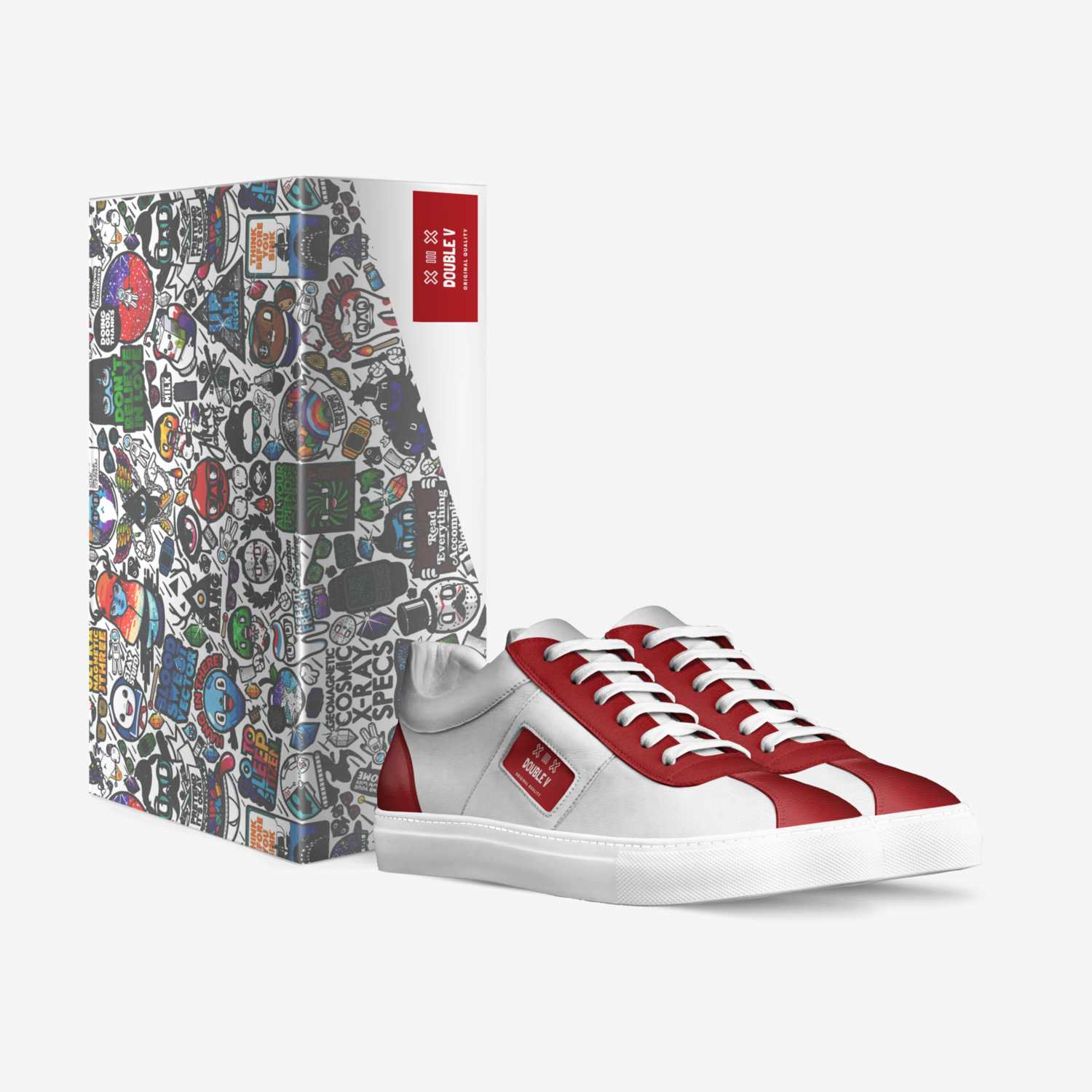 Double V custom made in Italy shoes by Brandon Hill | Box view