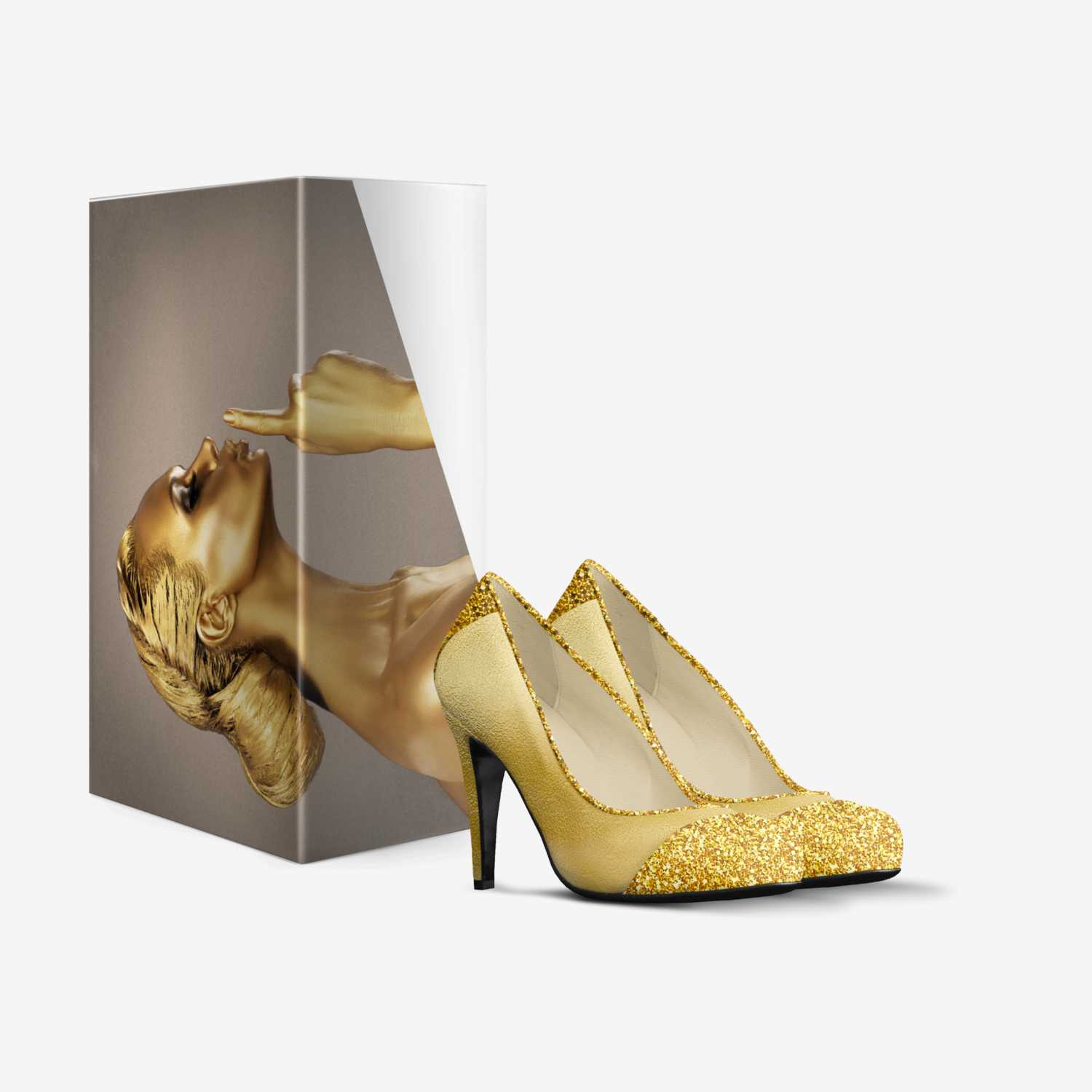 Golden Cream custom made in Italy shoes by Christian Sutter | Box view