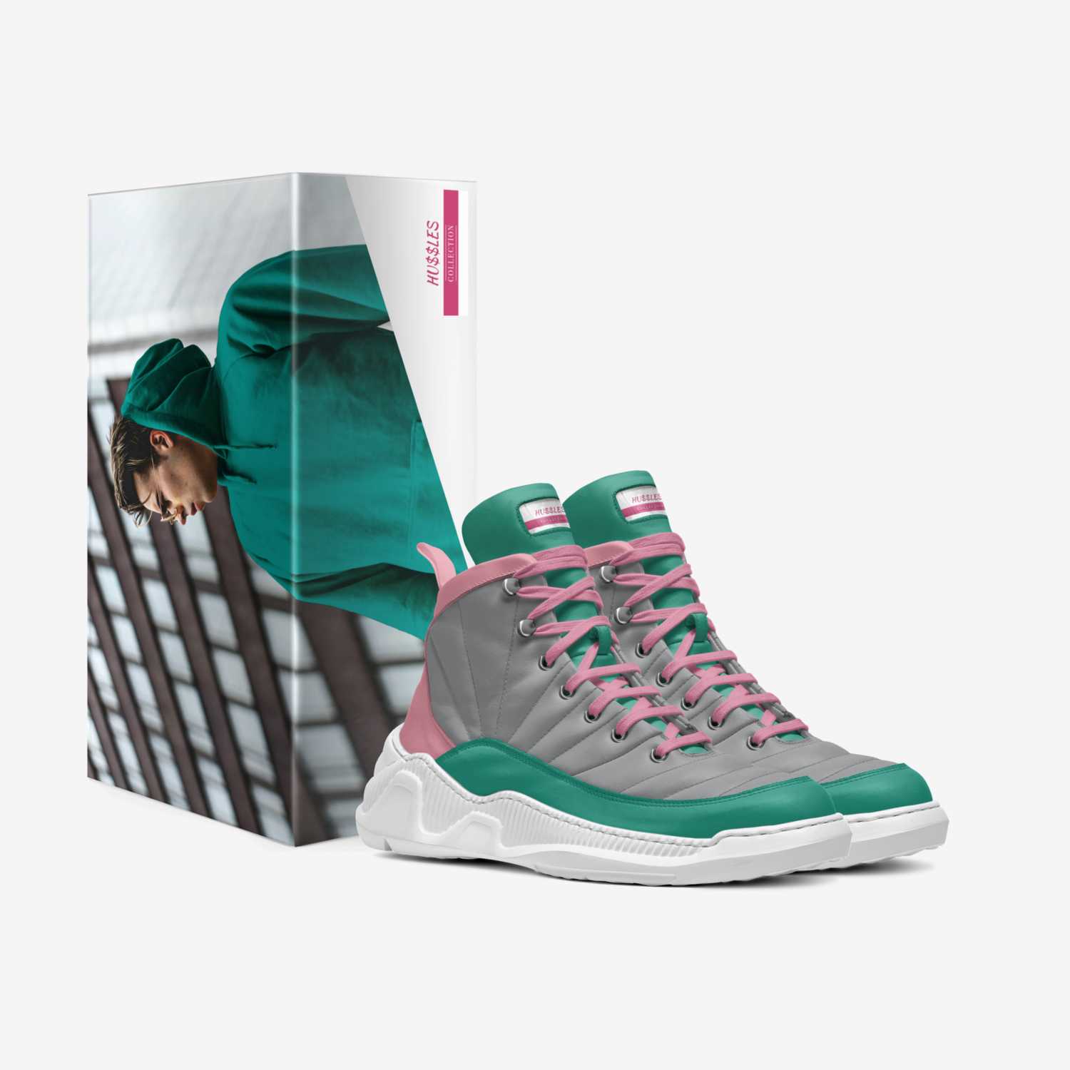HU$$LES  custom made in Italy shoes by Maygan Johnson | Box view