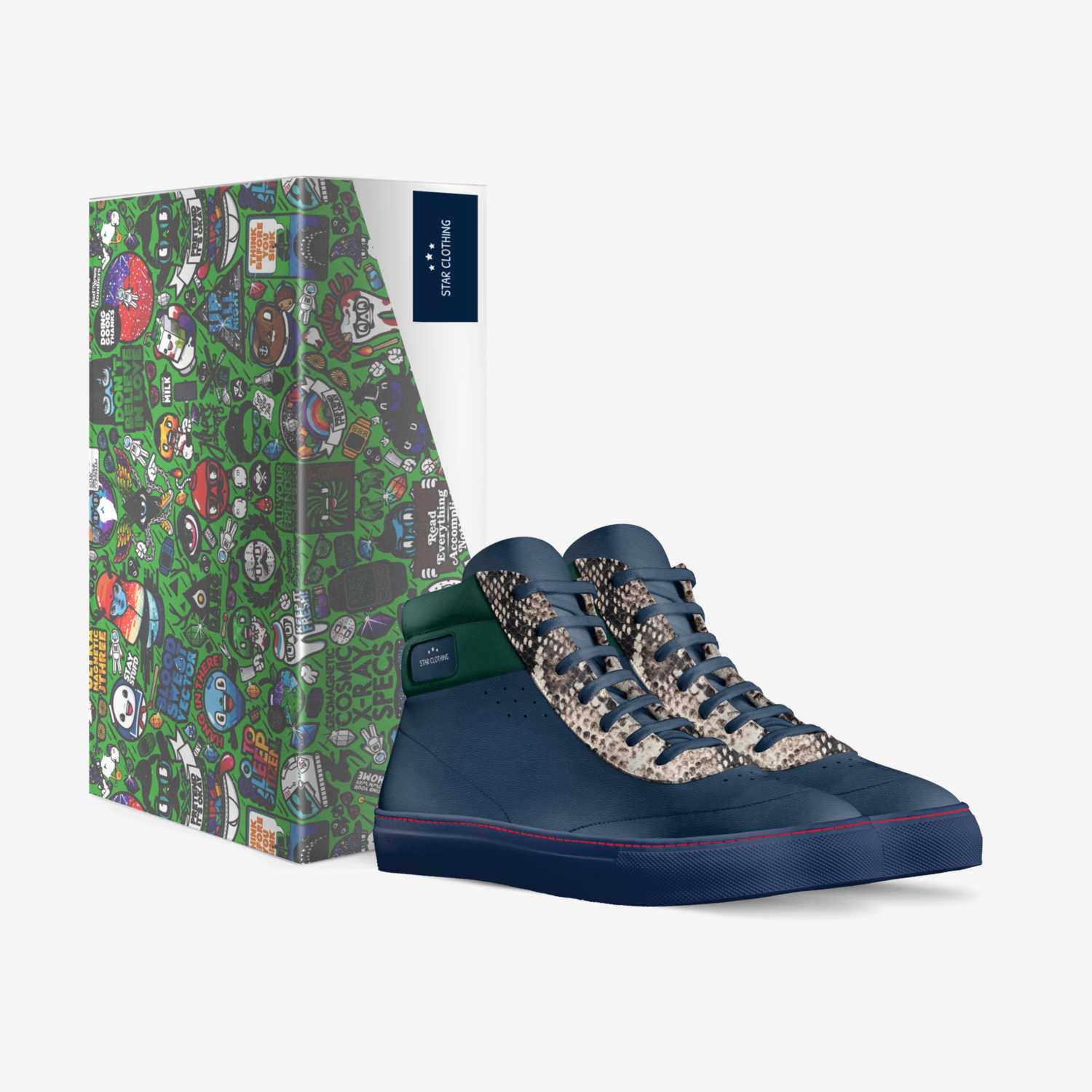 Star Clothing custom made in Italy shoes by Delandrian Aikens | Box view