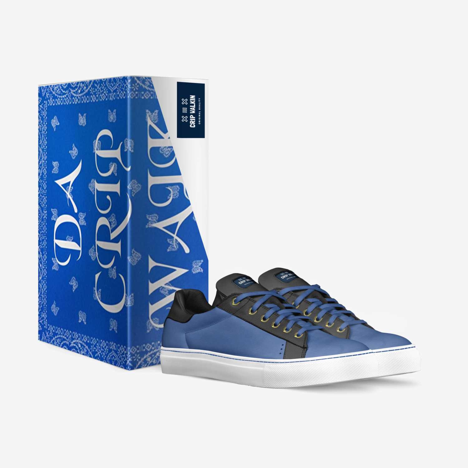Crip Walkin  custom made in Italy shoes by Bo$$ton J | Box view