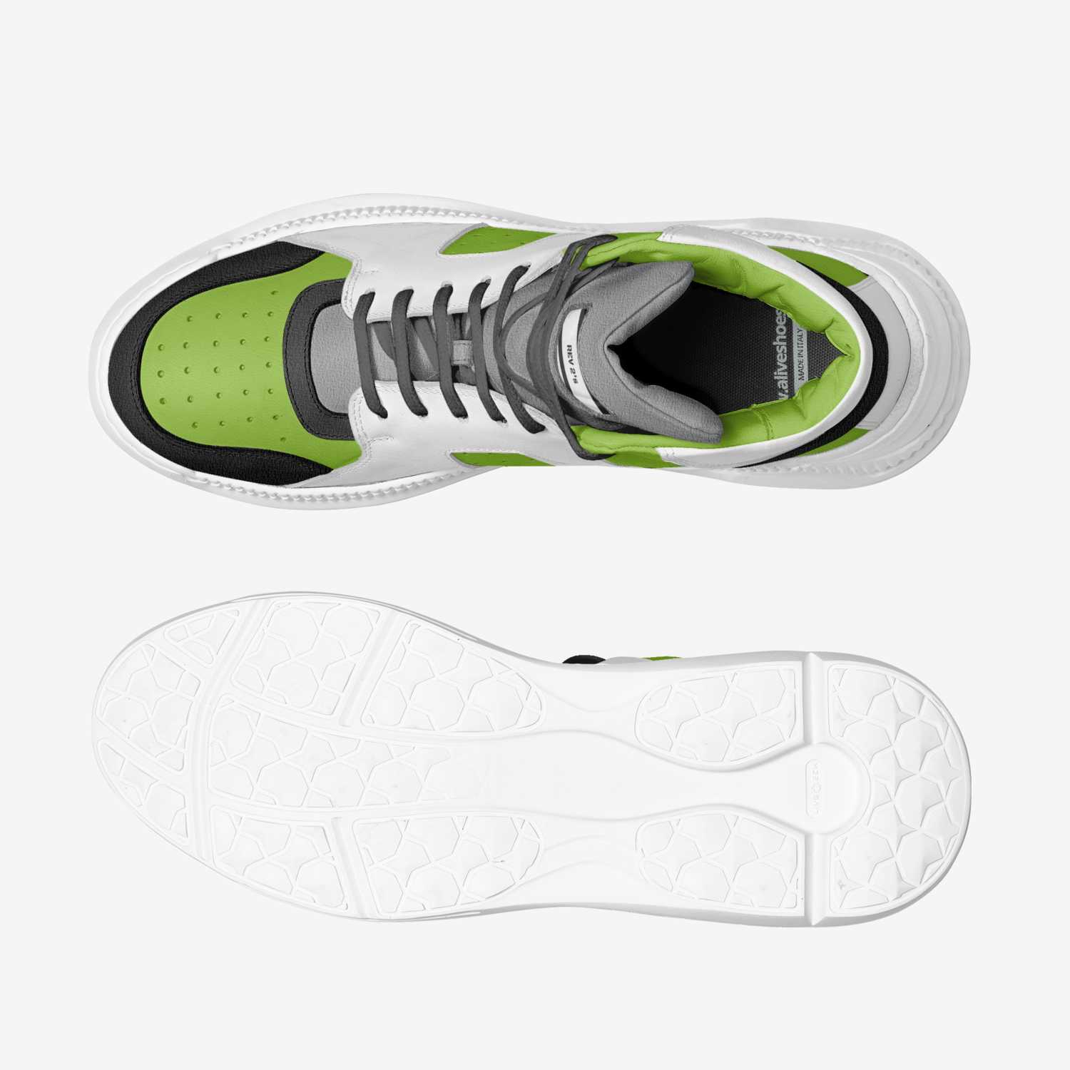 REV 2's custom made in Italy shoes by Frederick A. Landy | Top view