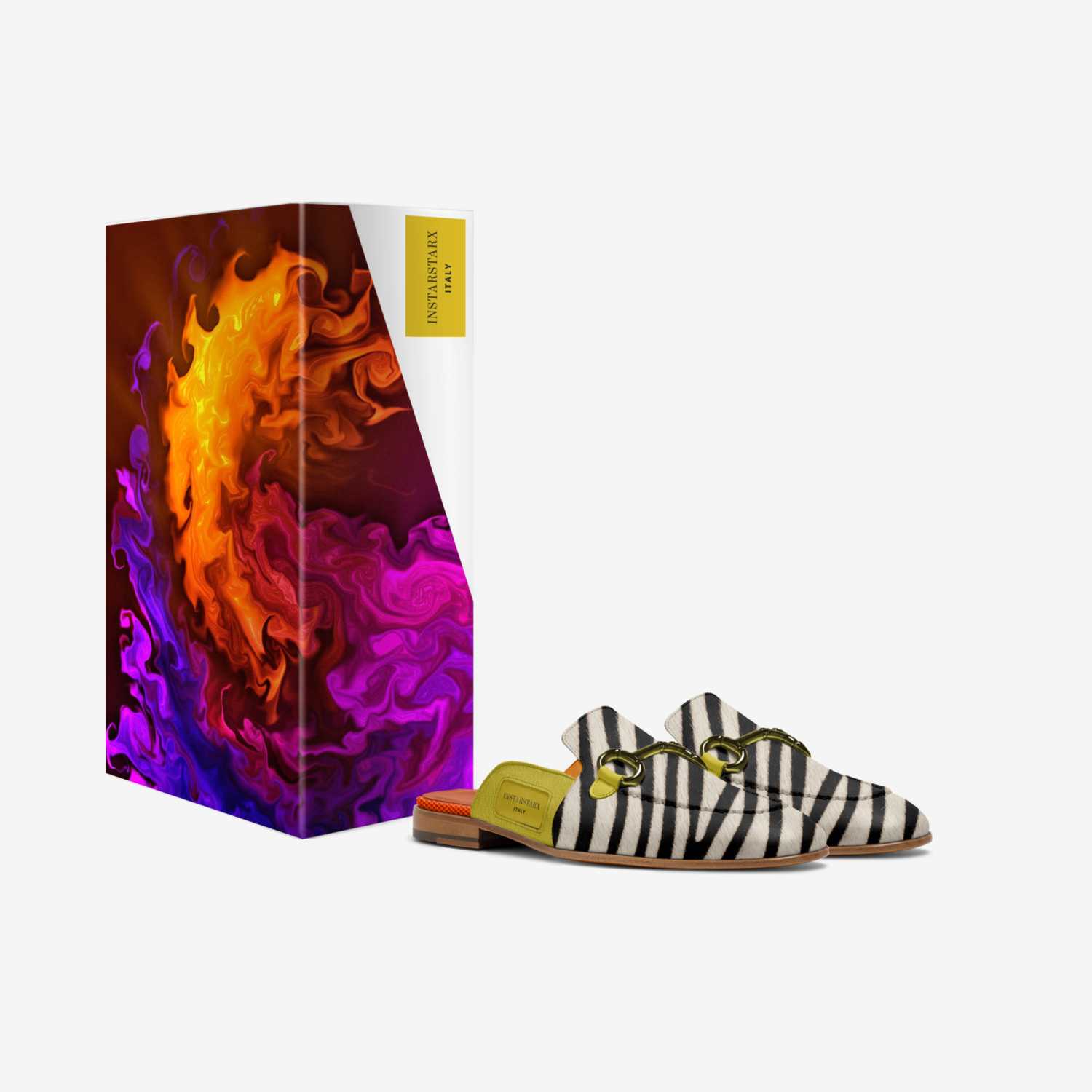 INSTARSTARX custom made in Italy shoes by Instarlux.us | Box view