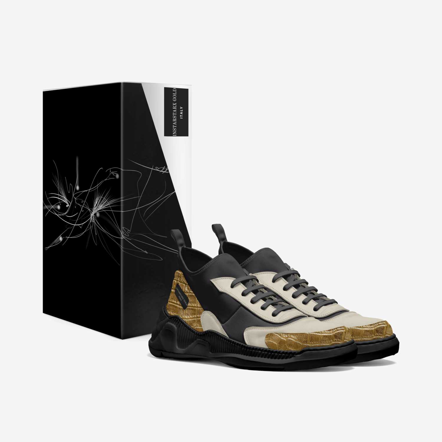 INSTARSTARX GOLD custom made in Italy shoes by Rene Santana | Box view