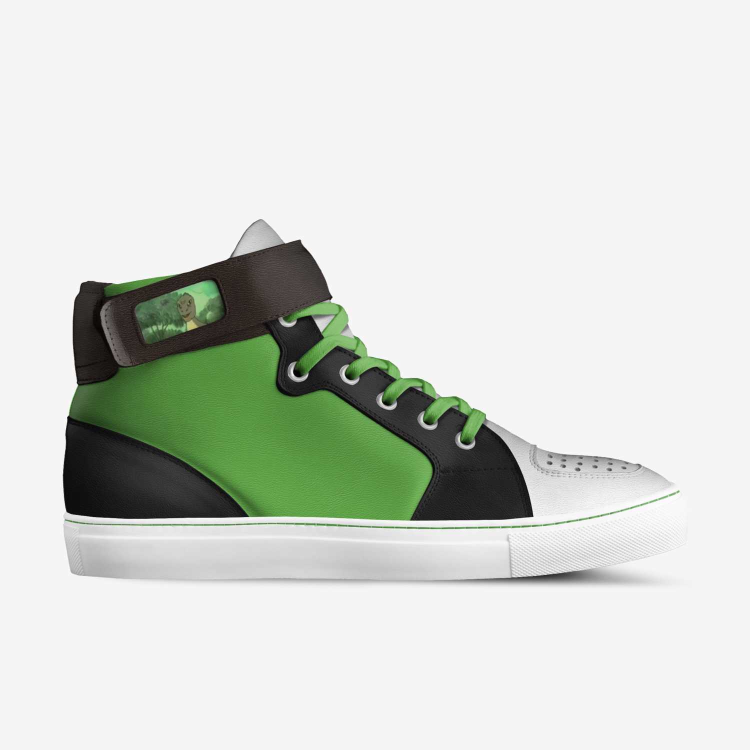 yeee 7's custom made in Italy shoes by Jesiah Jbaba | Side view