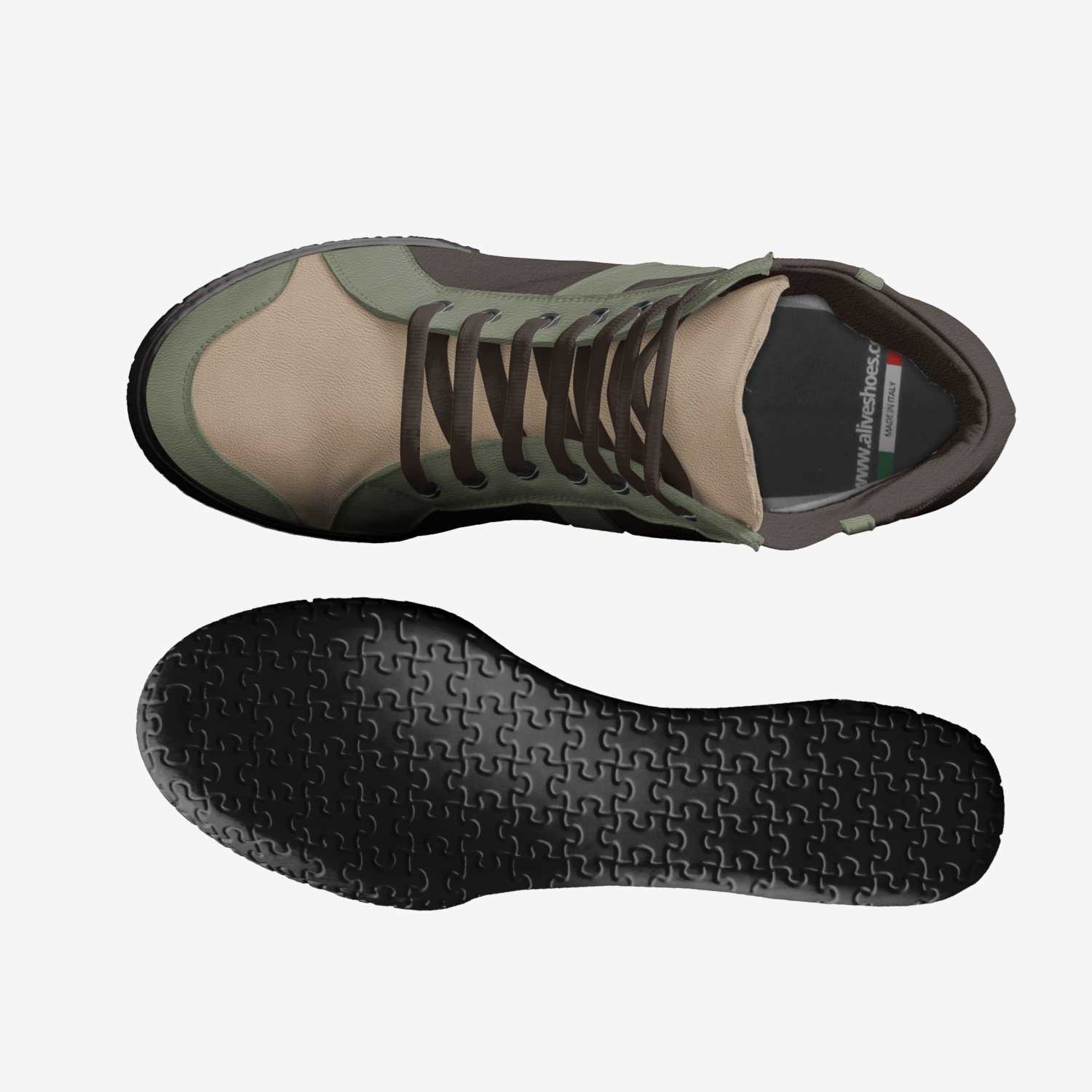 Alpine custom made in Italy shoes by Roy Abernathy | Top view