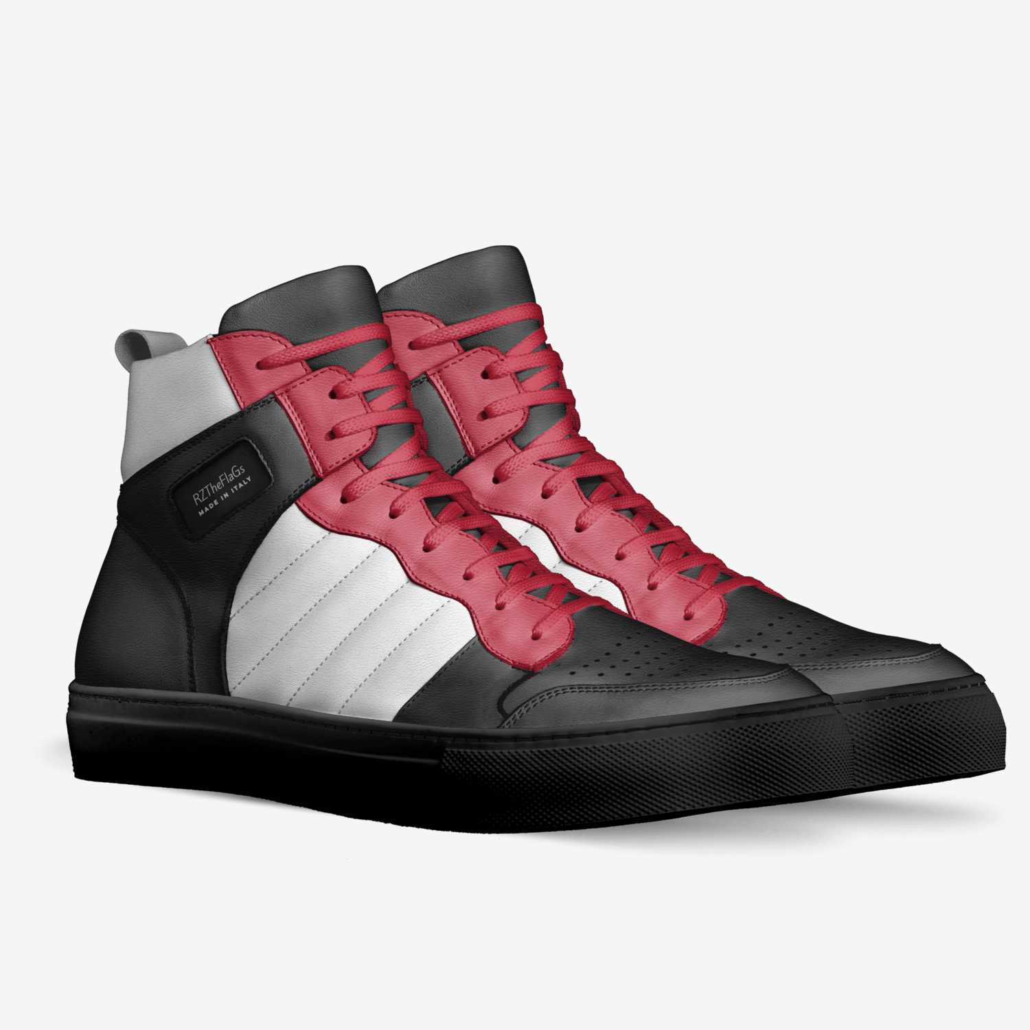 RzTheFlags custom made in Italy shoes by Tonja Lewis | Double view
