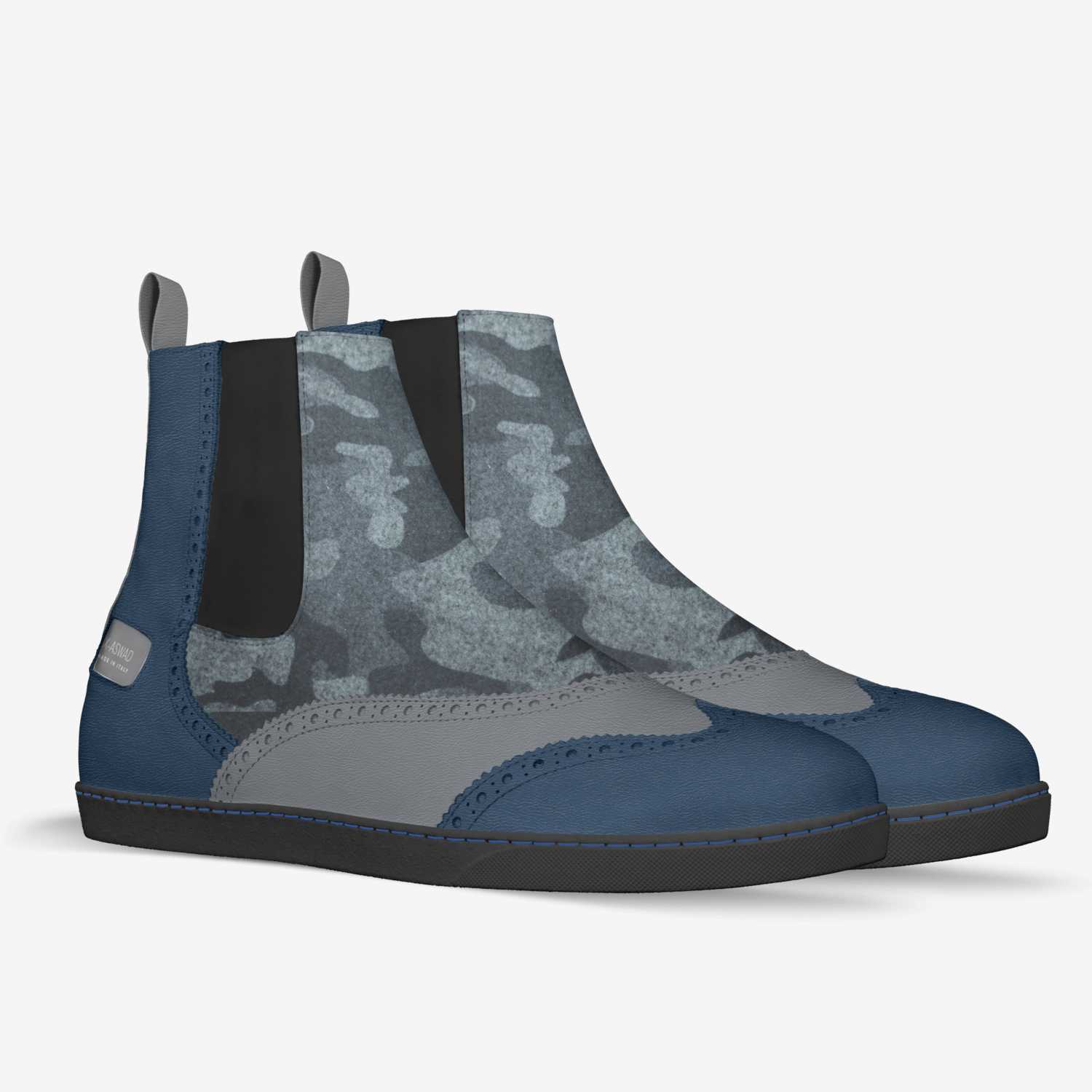 X-ASWAD custom made in Italy shoes by Mildred Lewis | Double view