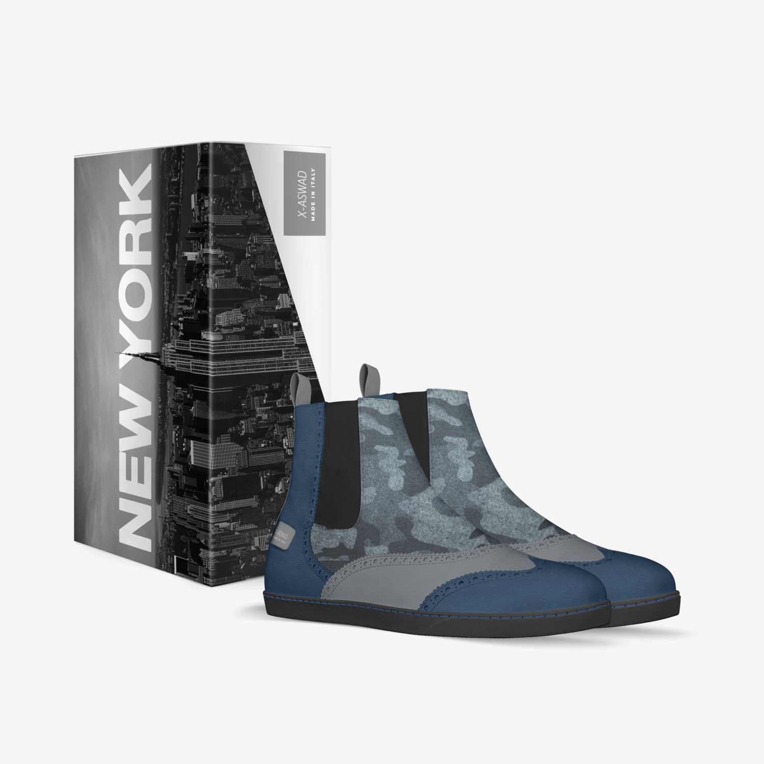 X-ASWAD custom made in Italy shoes by Mildred Lewis | Box view