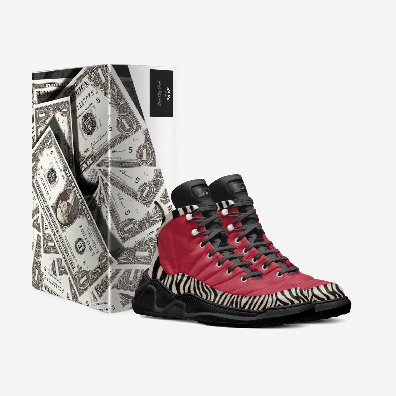 Dope Boy Fresh custom made in Italy shoes by Troy Taylor | Box view