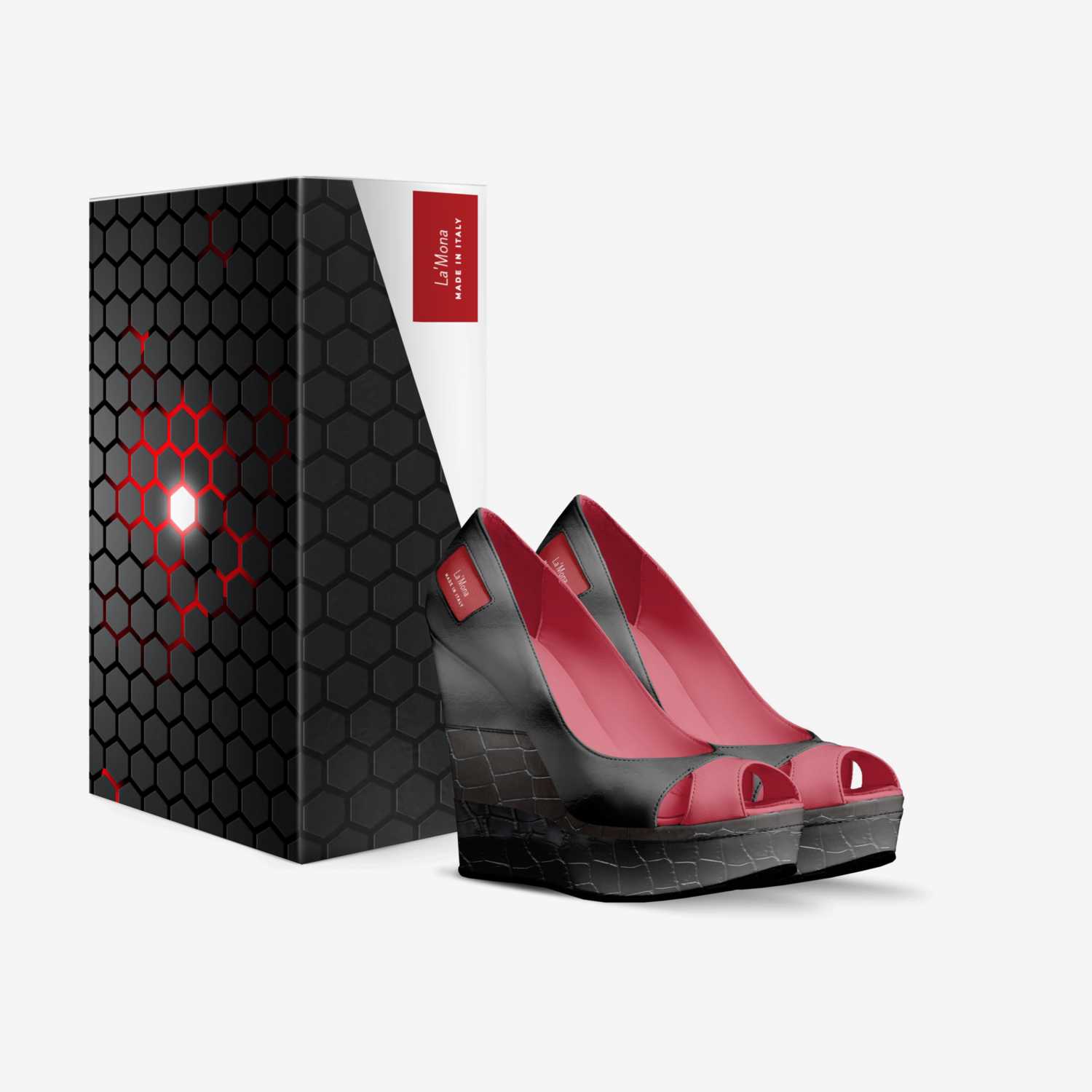 La'Mona custom made in Italy shoes by Bianco Ledoux | Box view