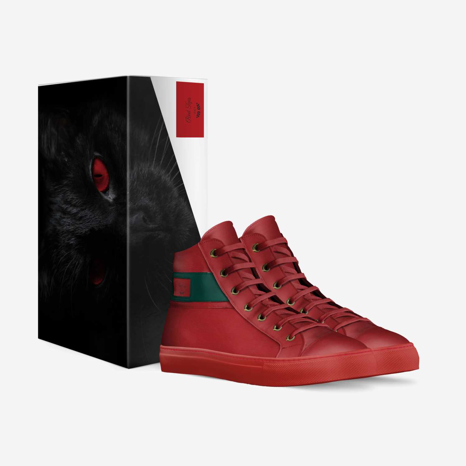 Red Tops custom made in Italy shoes by Ricardo Peña | Box view