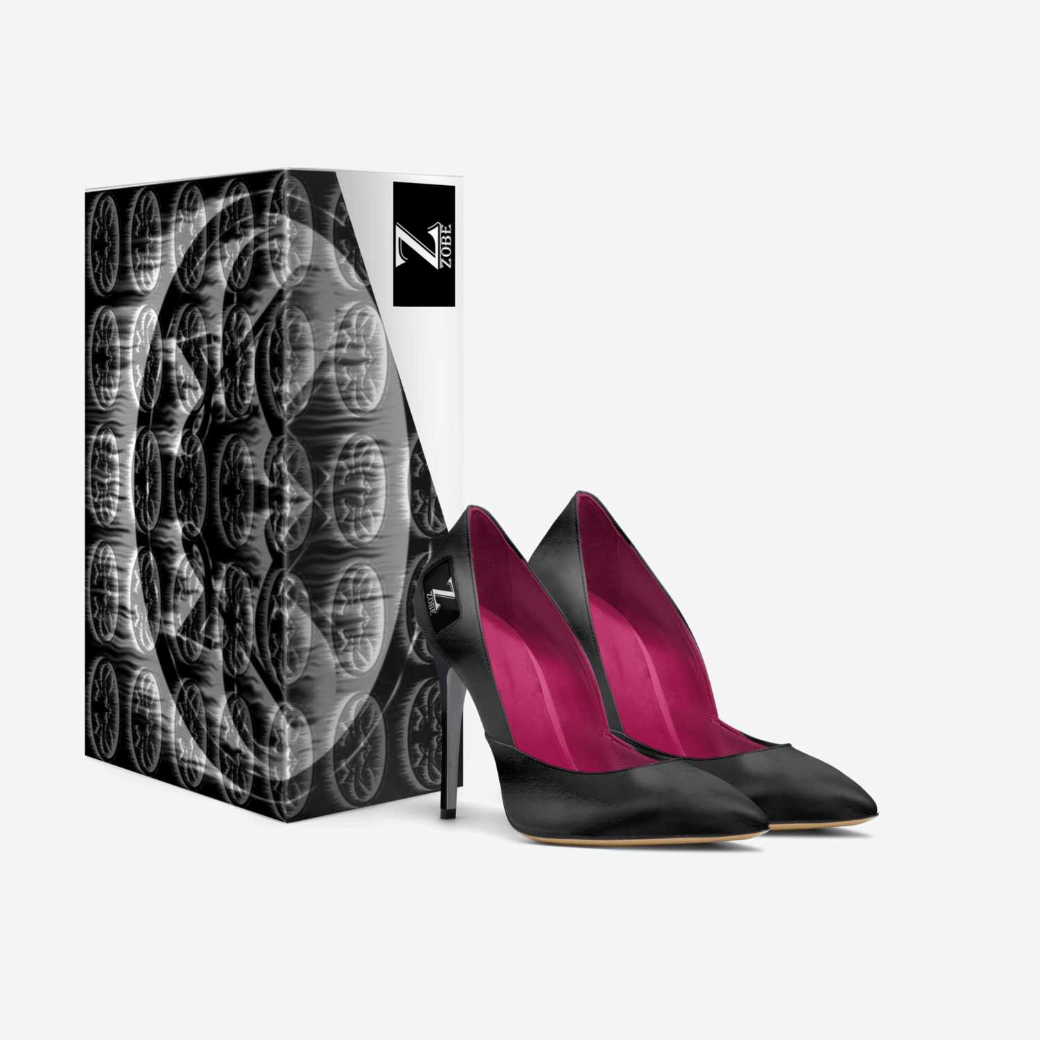 Zobe Stilettos custom made in Italy shoes by Alonzo Black | Box view