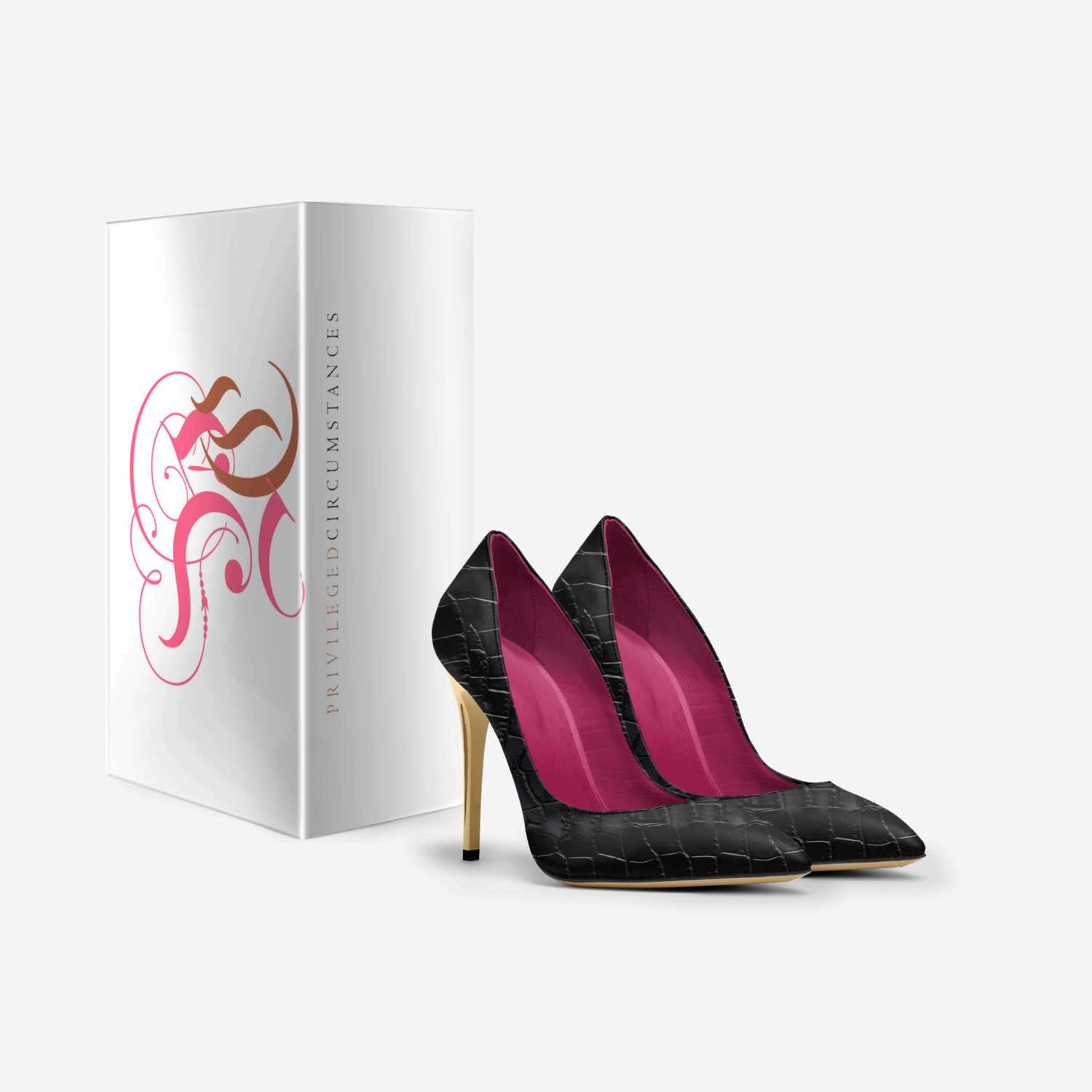 Rock Blac Cr@cs custom made in Italy shoes by Tiffany Lake | Box view