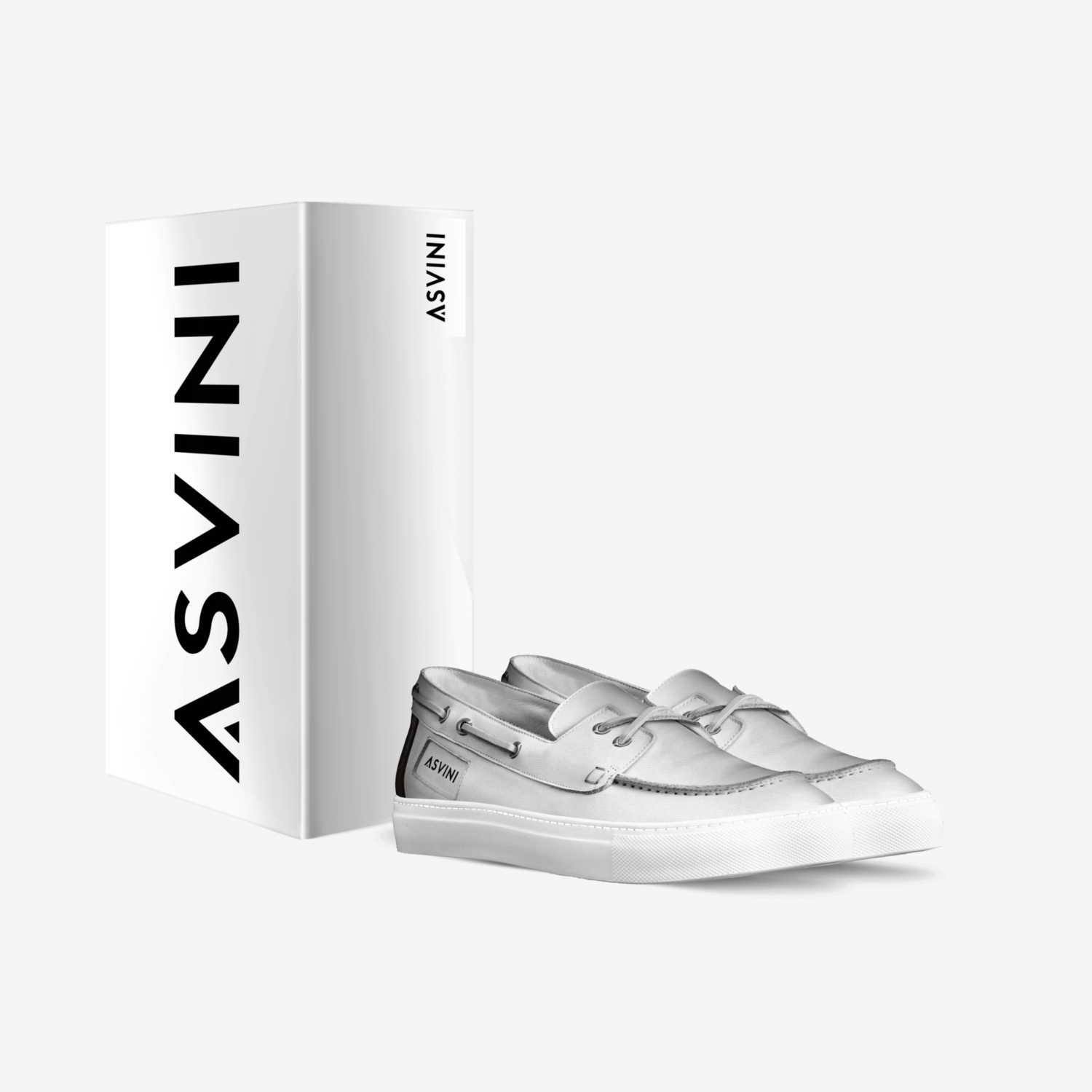 Asvini  custom made in Italy shoes by Johann Tshibangu | Box view