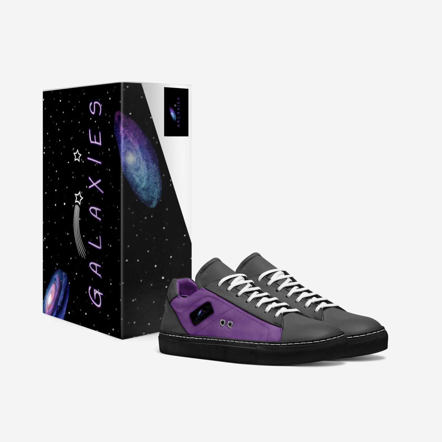 Galaxies  custom made in Italy shoes by Sheree Borg | Box view