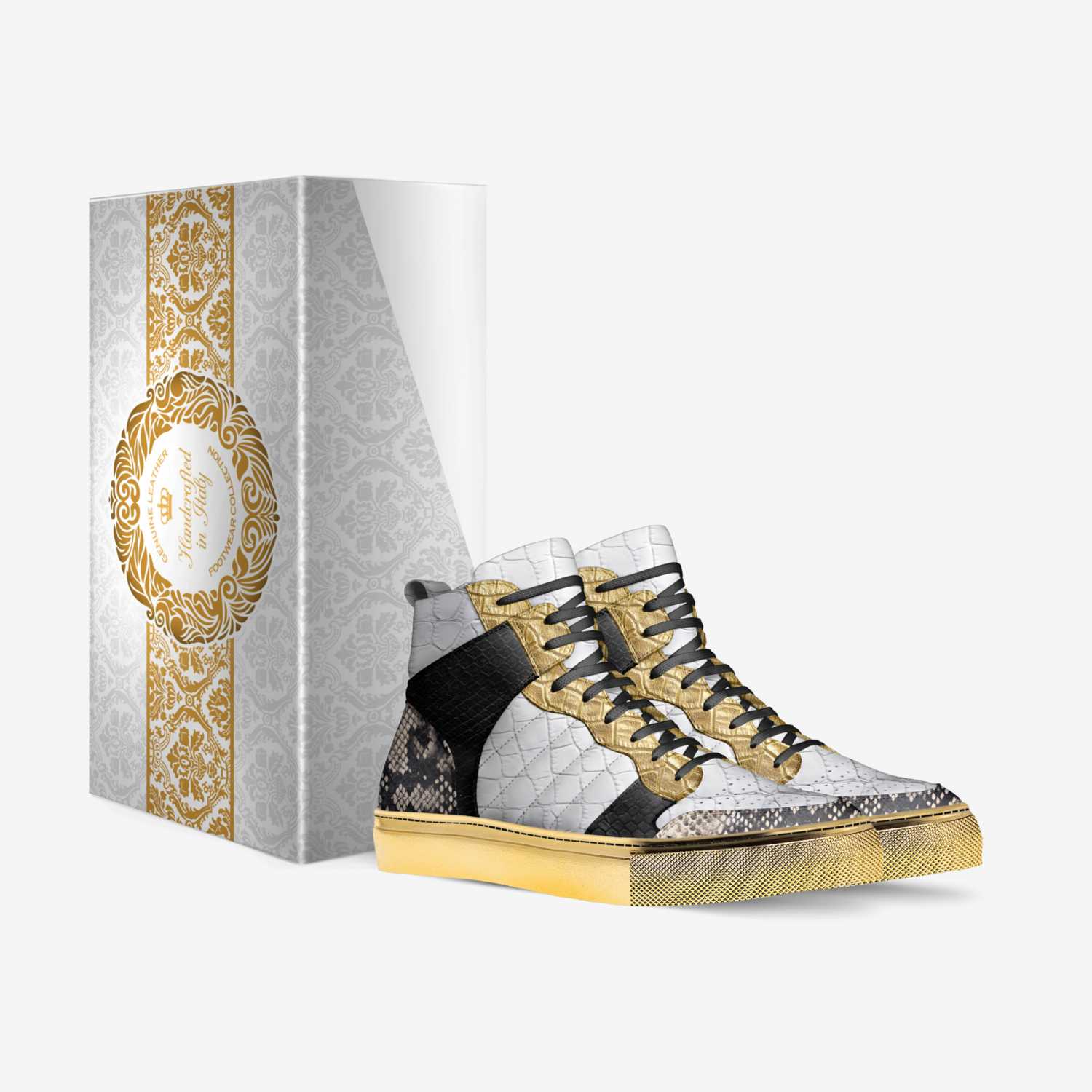 Judo custom made in Italy shoes by Jamari Neal | Box view
