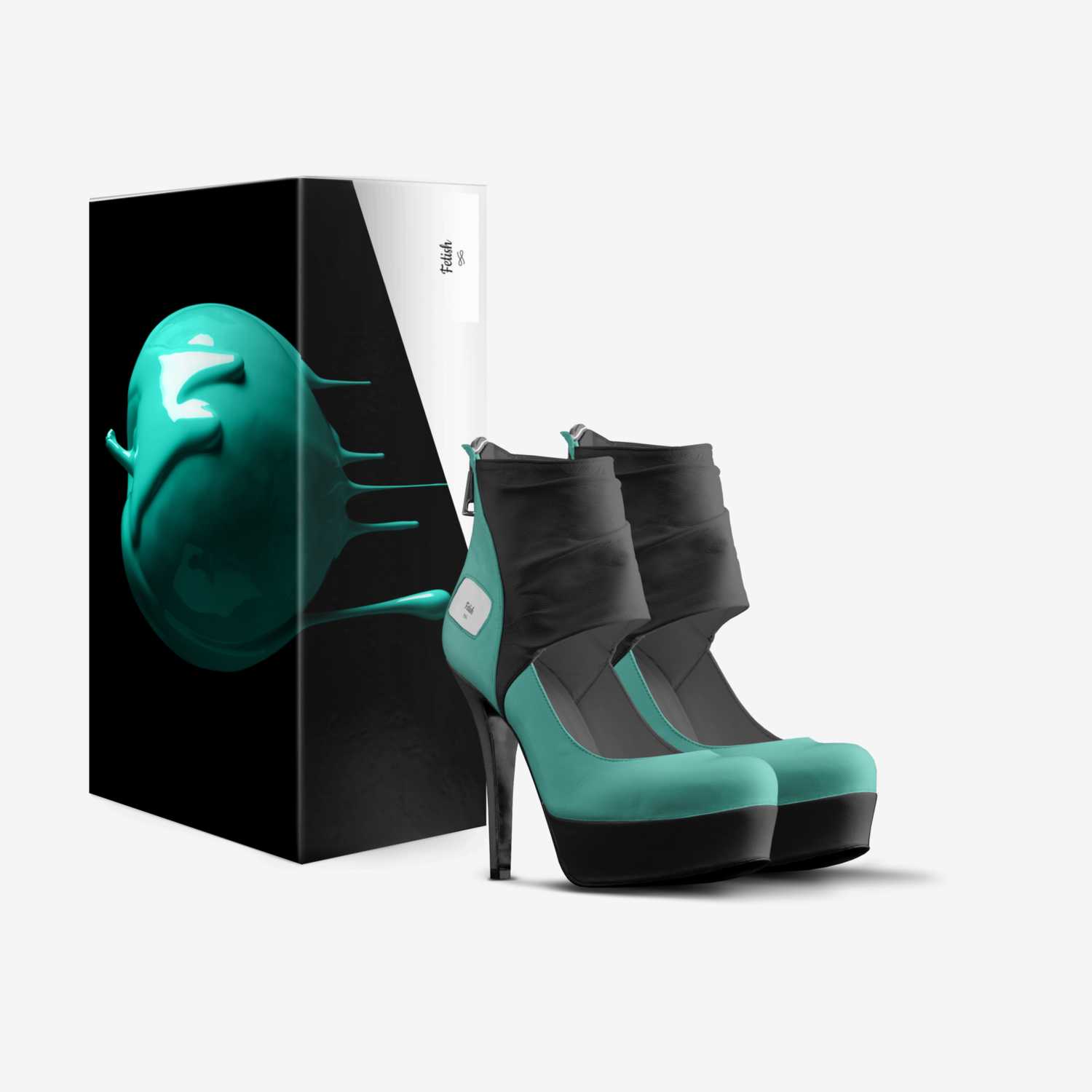 Fetish custom made in Italy shoes by Schavon Pennyamon | Box view