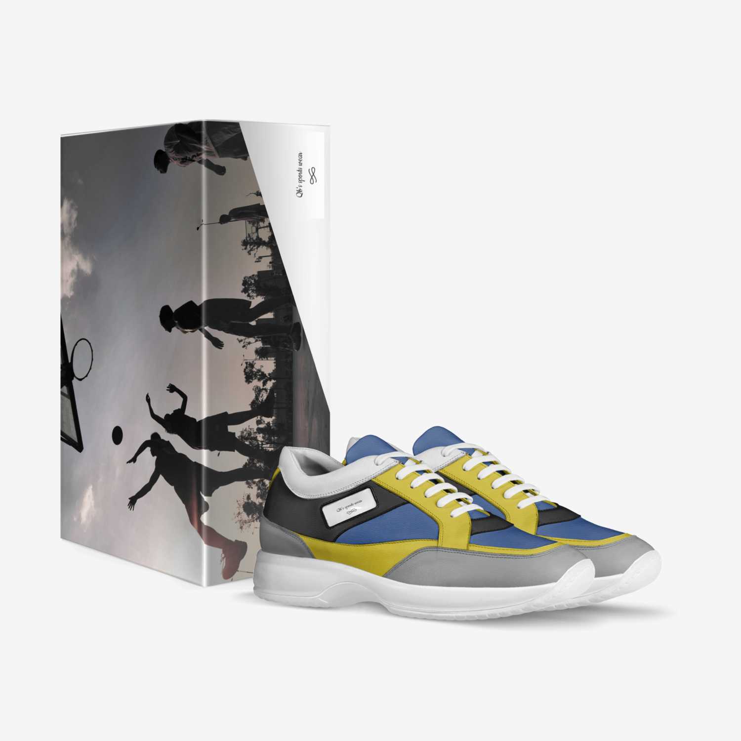 Qb's sports wear custom made in Italy shoes by Kleer Bryant | Box view
