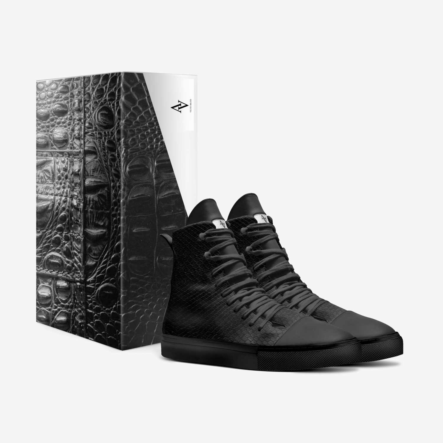 Velvet DRIP custom made in Italy shoes by Shantae Esannason | Box view