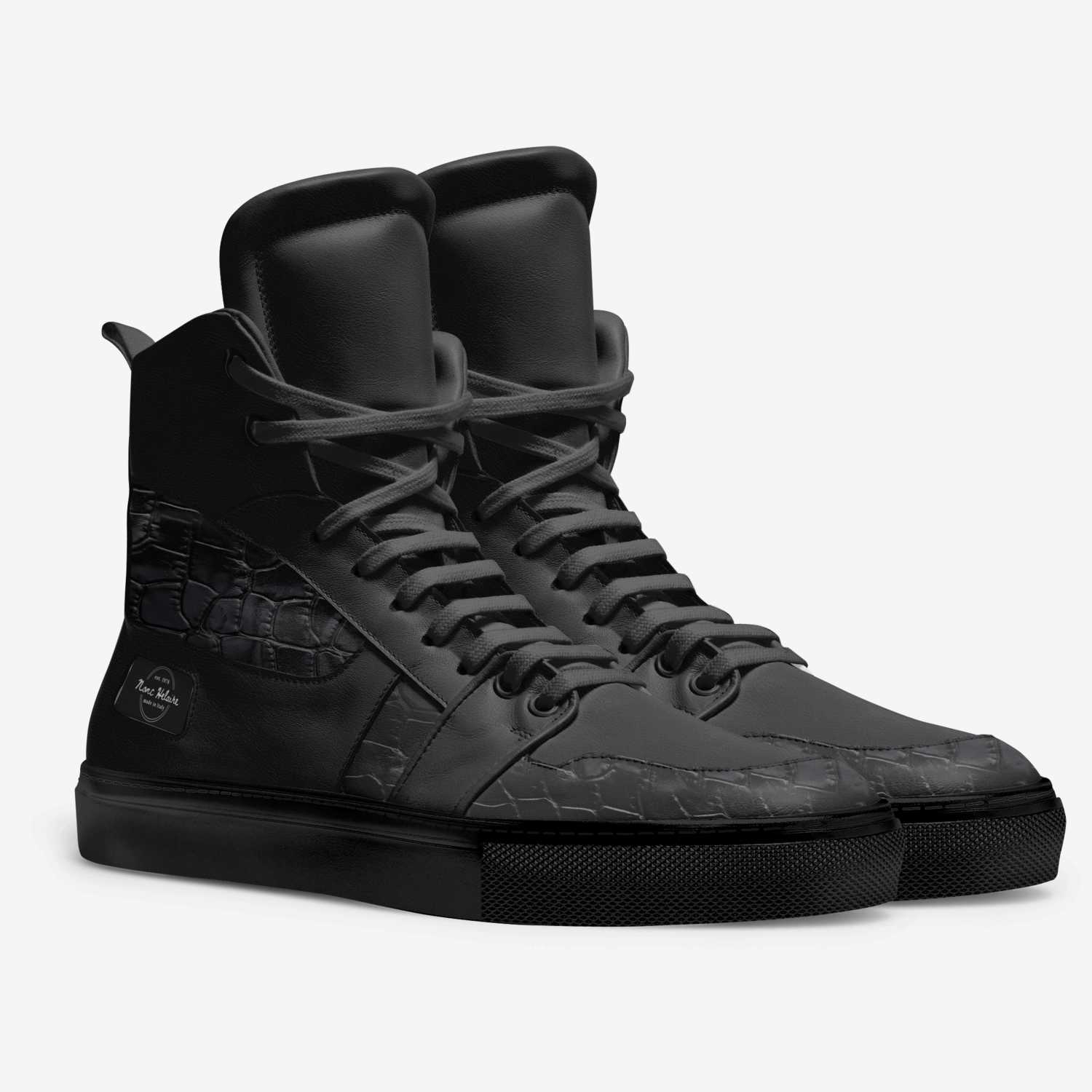 Nonc Helaire custom made in Italy shoes by Tatted Beast | Double view