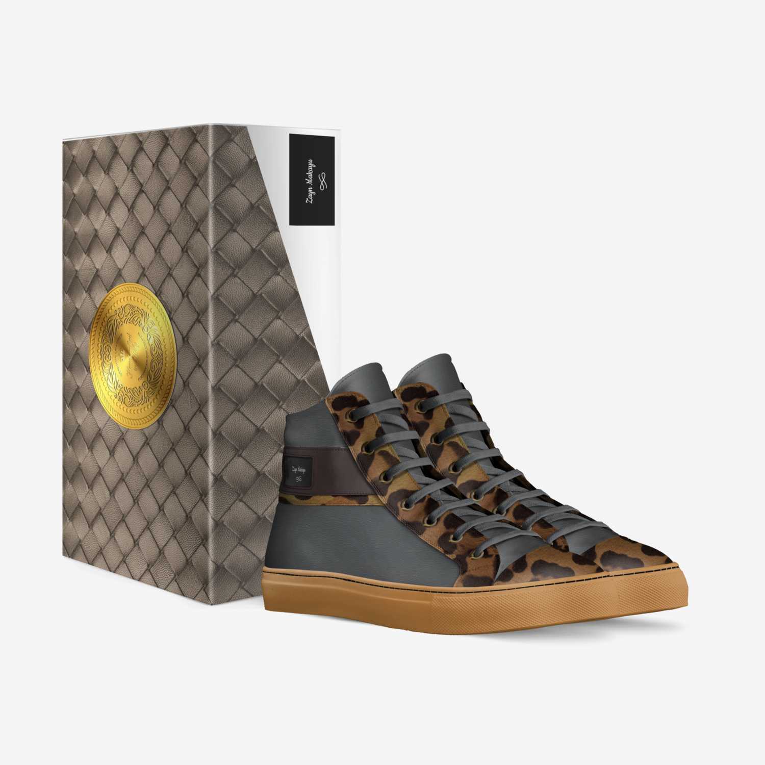 Zayn Makayu  custom made in Italy shoes by Haawa Nakanwagi | Box view