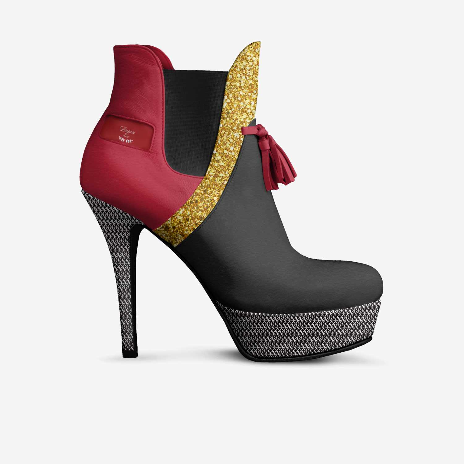 Loyan custom made in Italy shoes by Tiffany Mitchell | Side view