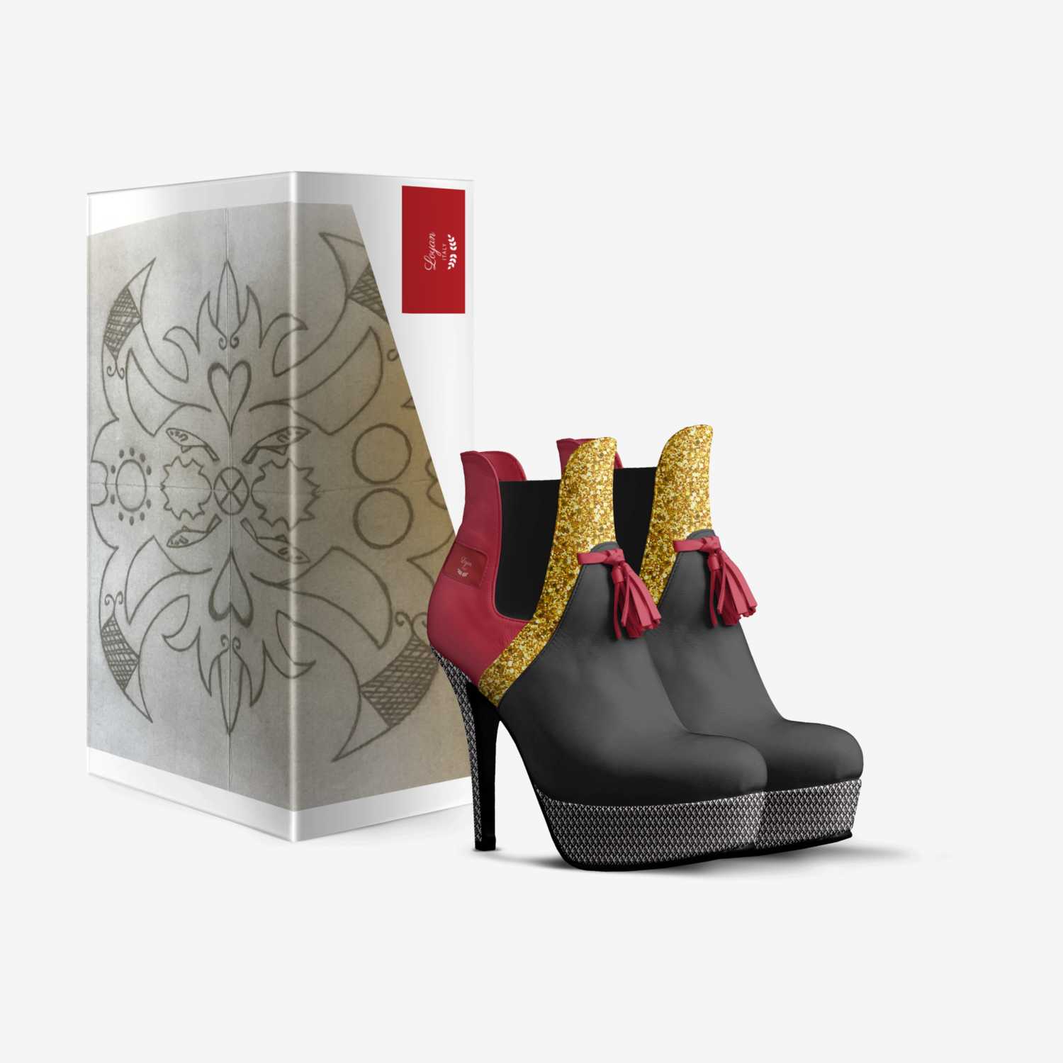 Loyan custom made in Italy shoes by Tiffany Mitchell | Box view